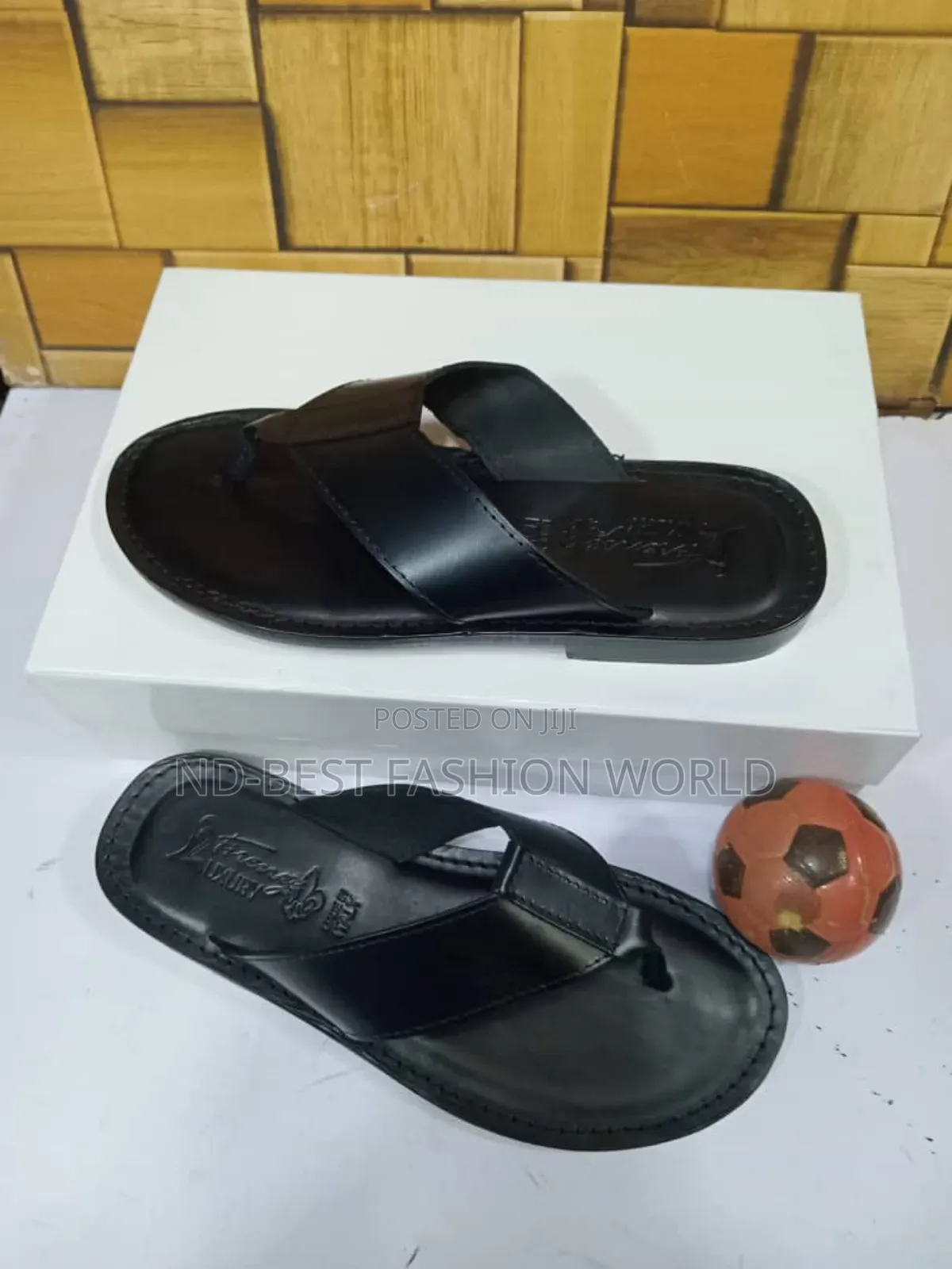 Brown Leather Italian Slippers