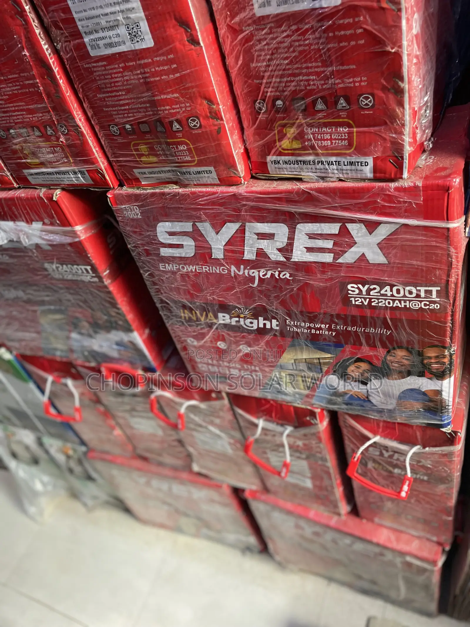 Solar Energy Syrex Tubular Battery 240ah/12v