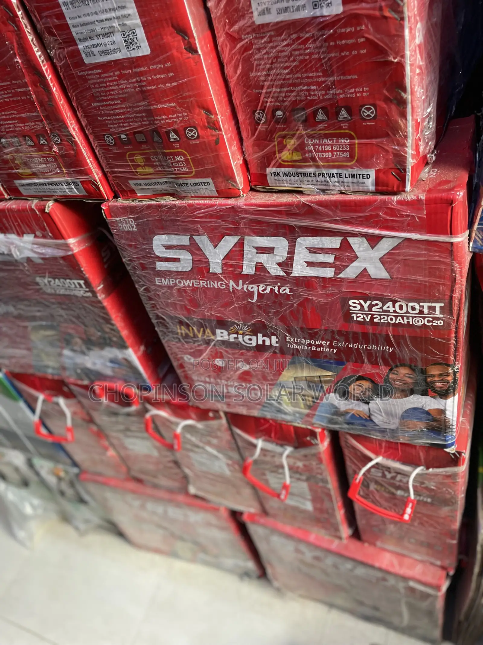 Solar Energy Syrex Tubular Battery 240ah/12v
