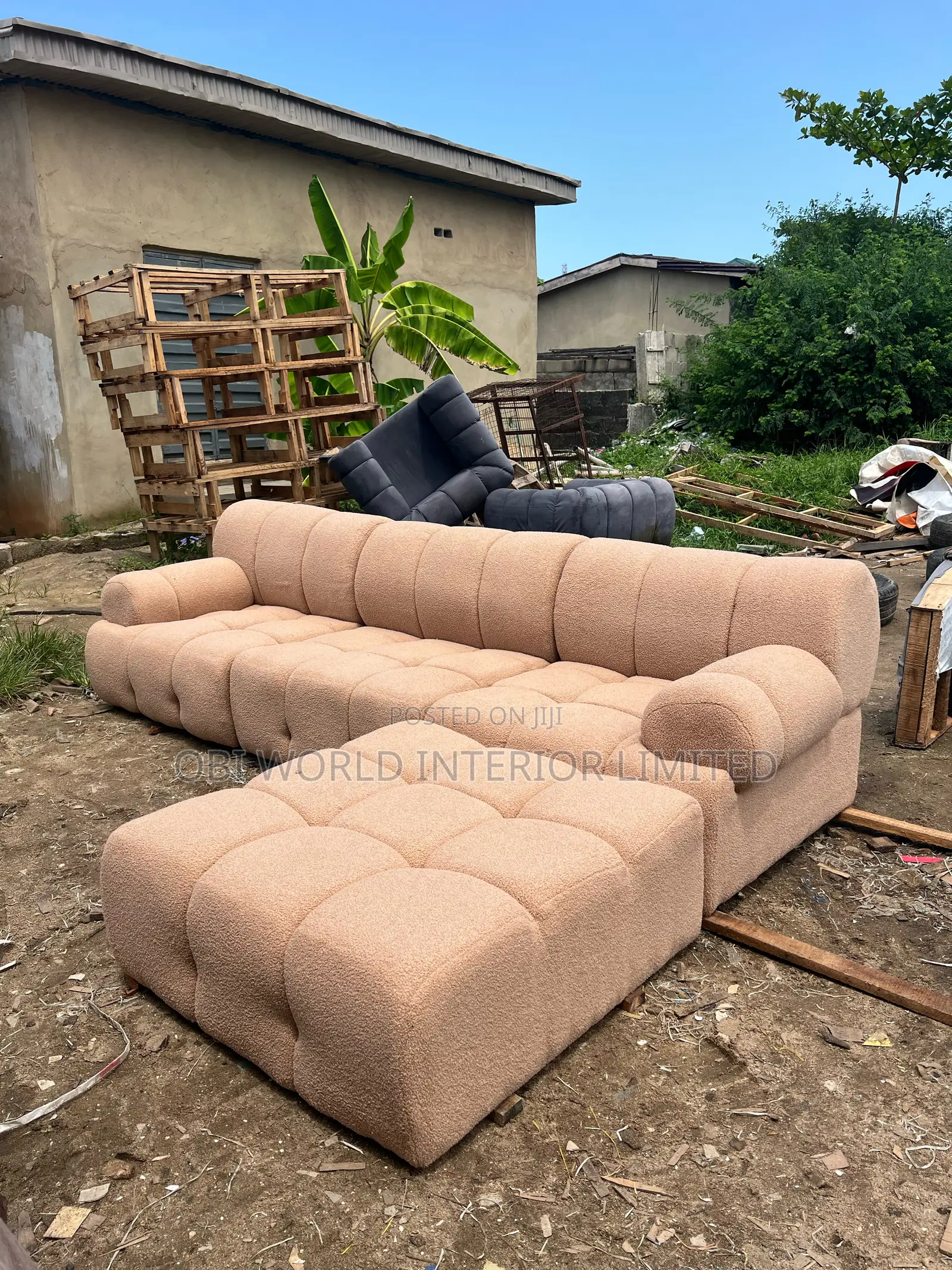 Turkish Material Made Bubble L Shape Sofa