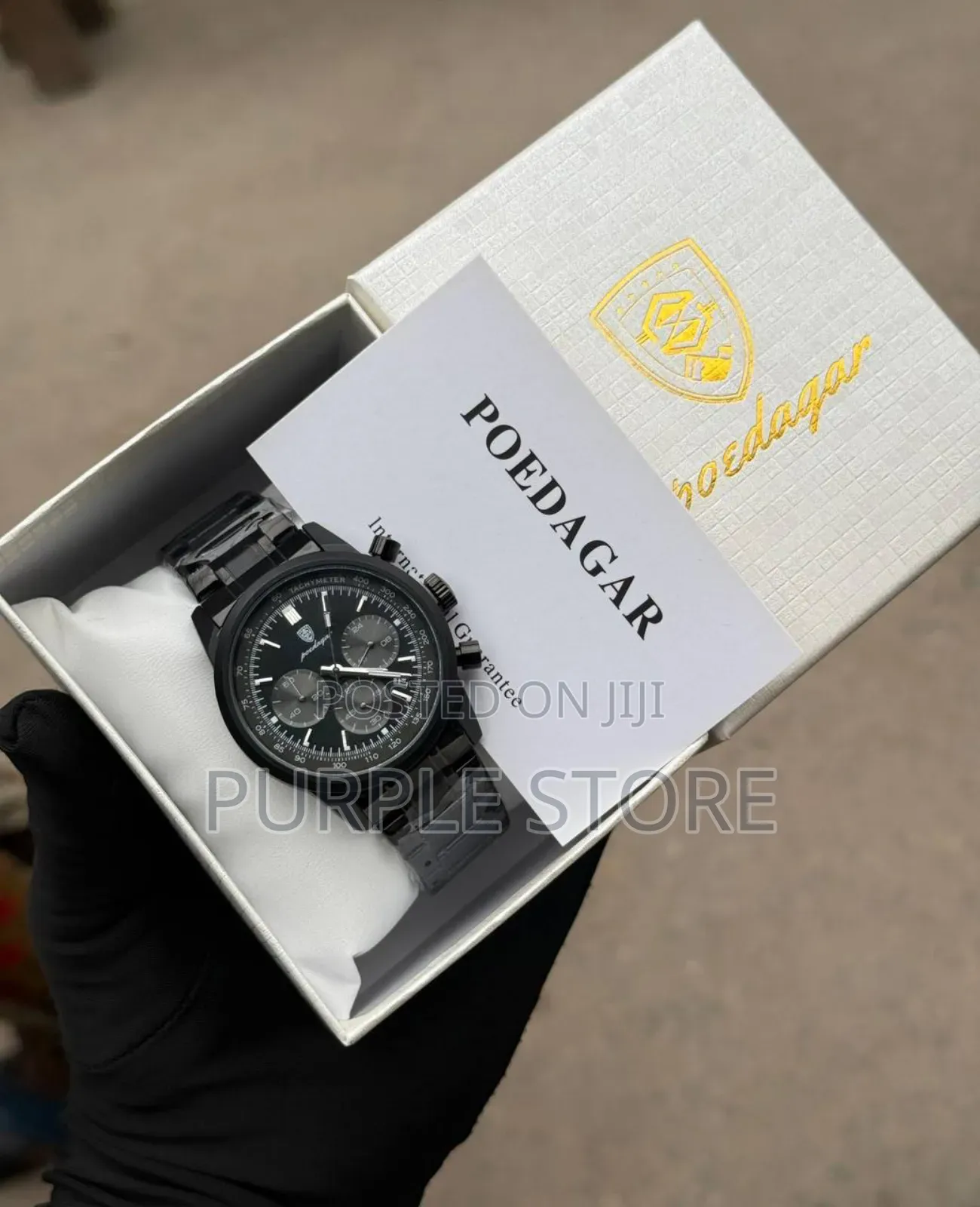 Poedagar Quality Chronograph Watch For* Men* Steel* Strap