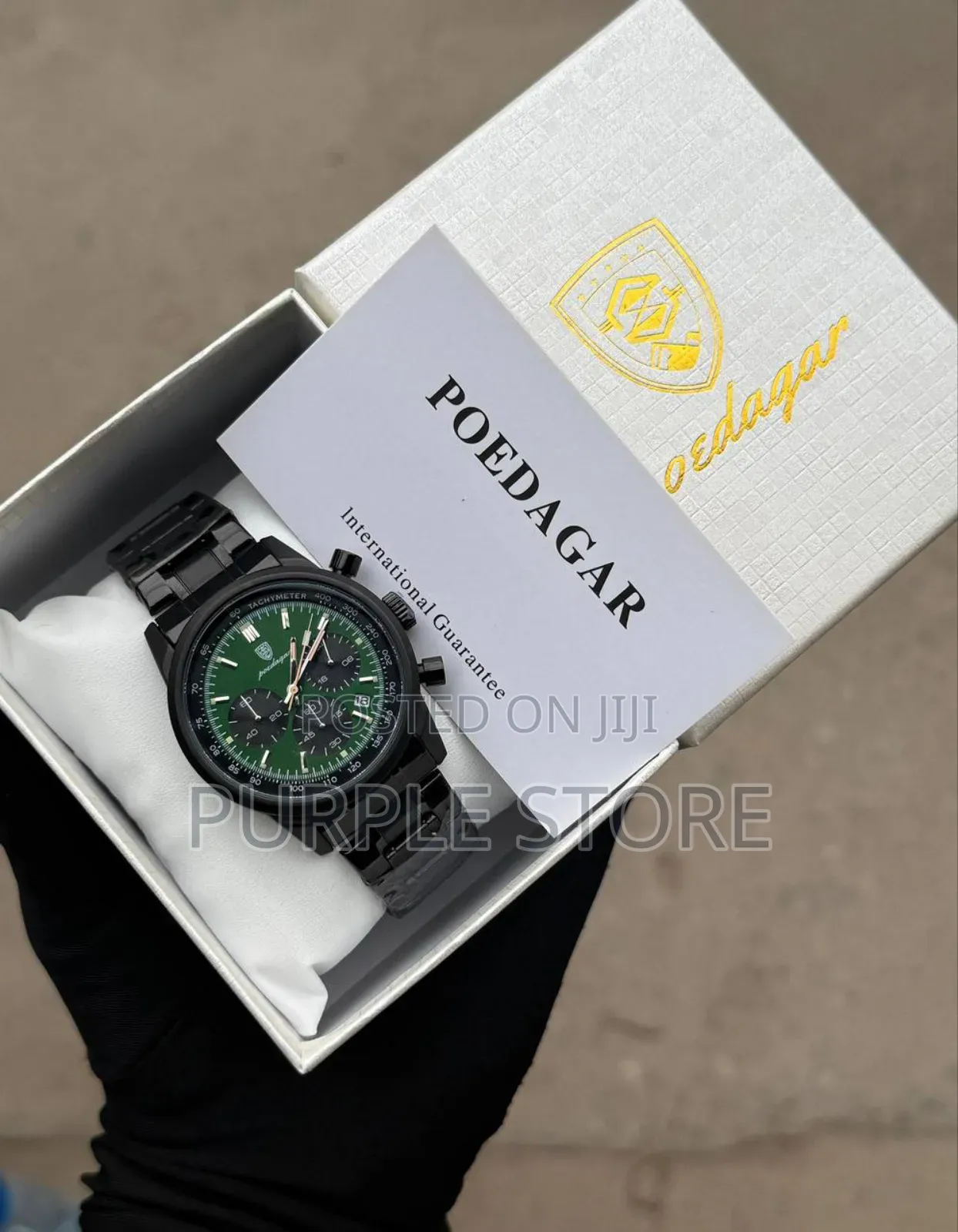Poedagar Quality Chronograph Watch For* Men* Steel* Strap