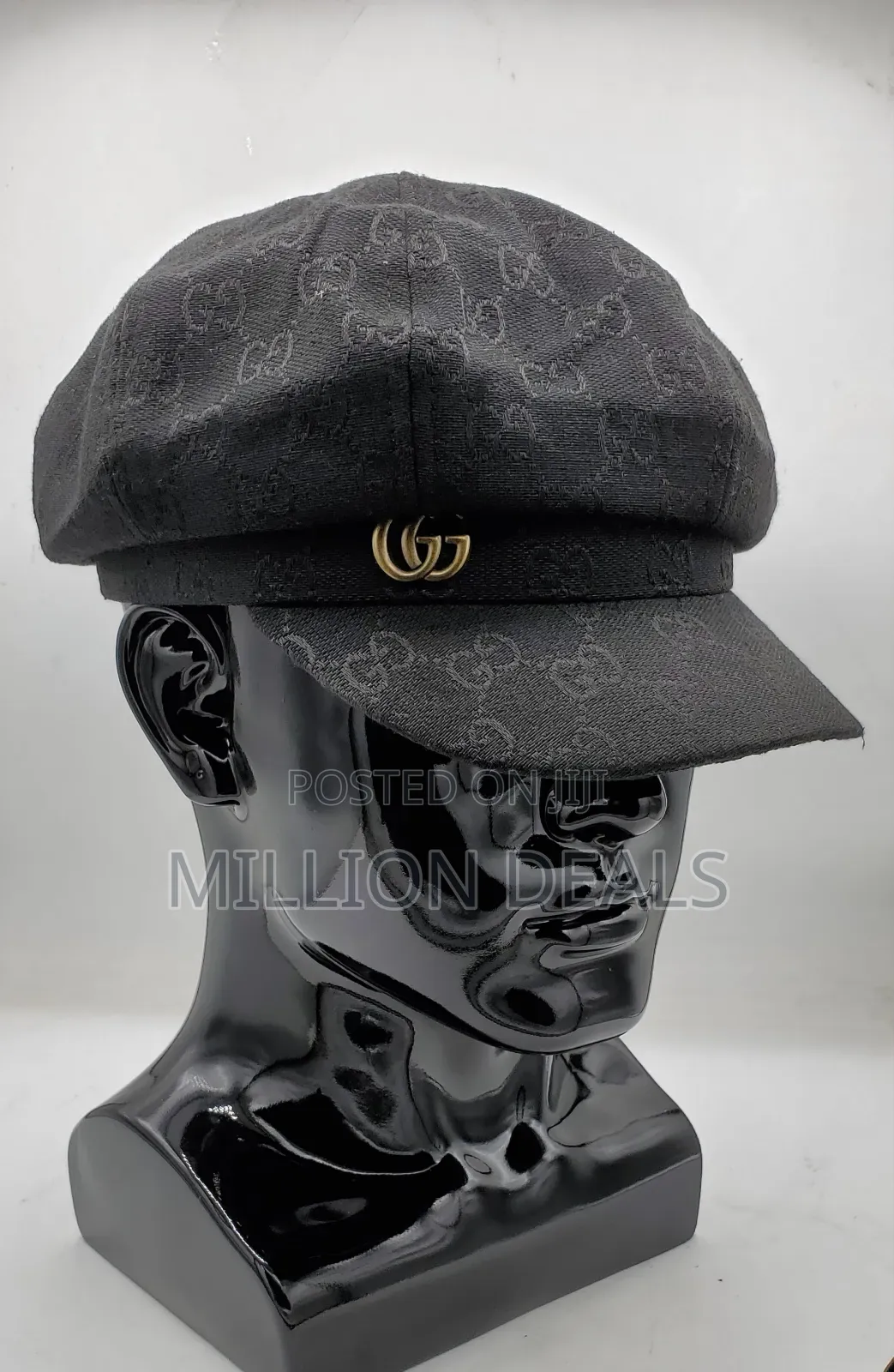 Classic Black Puffy Luxe Men’S Cap