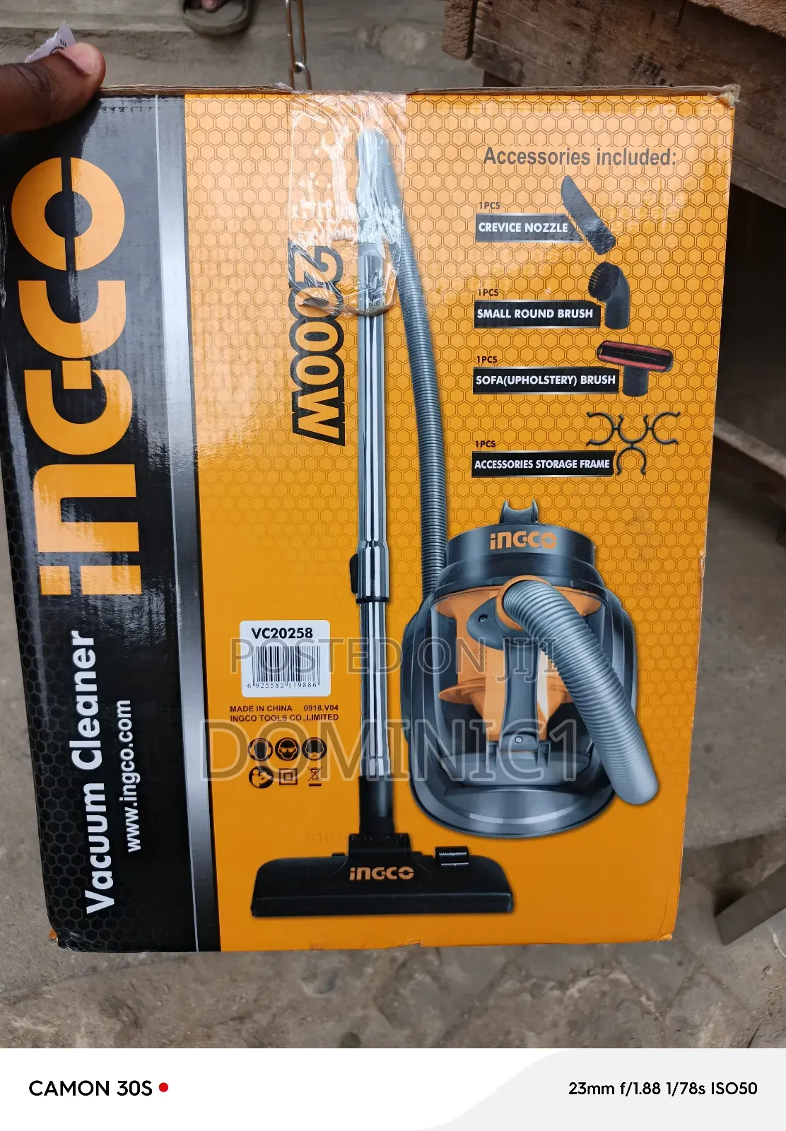 Ingco Vacuum Cleaner 2.5 Liters 2000watt
