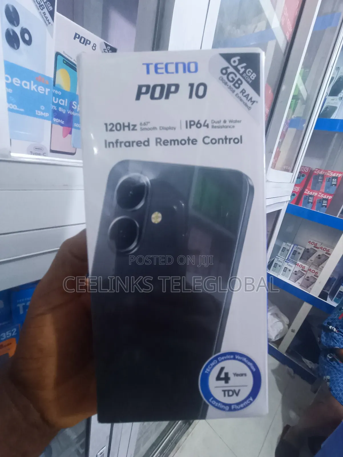 New Tecno Pop 10 64 GB Black