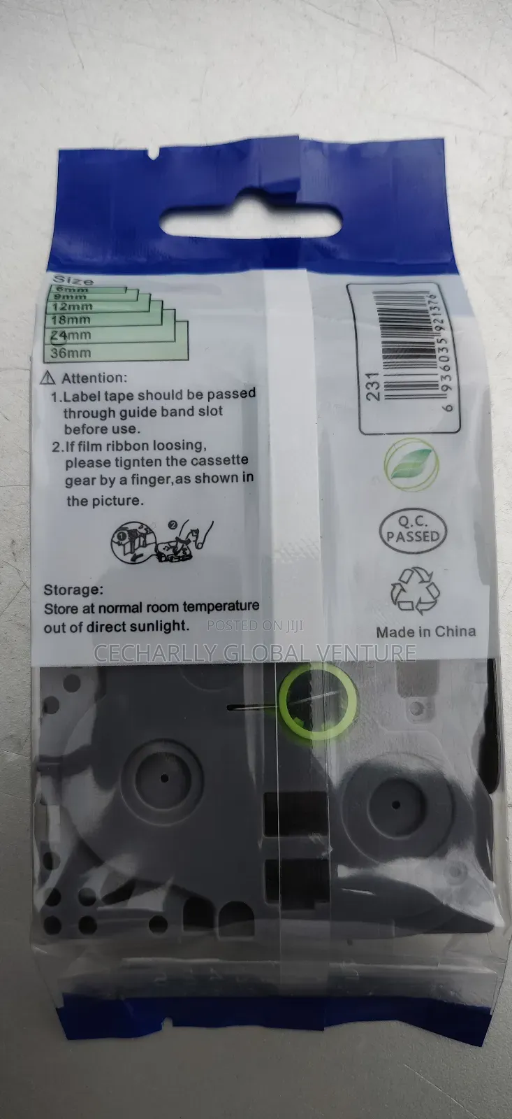 12mm Brother Labeling Cassette
