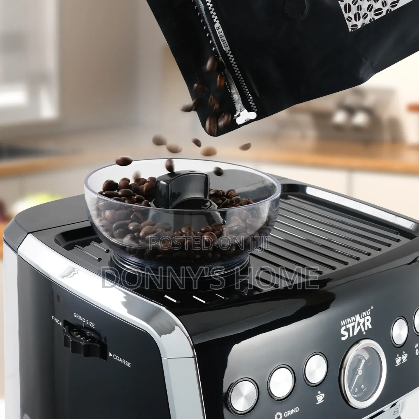 Winning Star St-9707 Multifunction Espresso Machine Grinder
