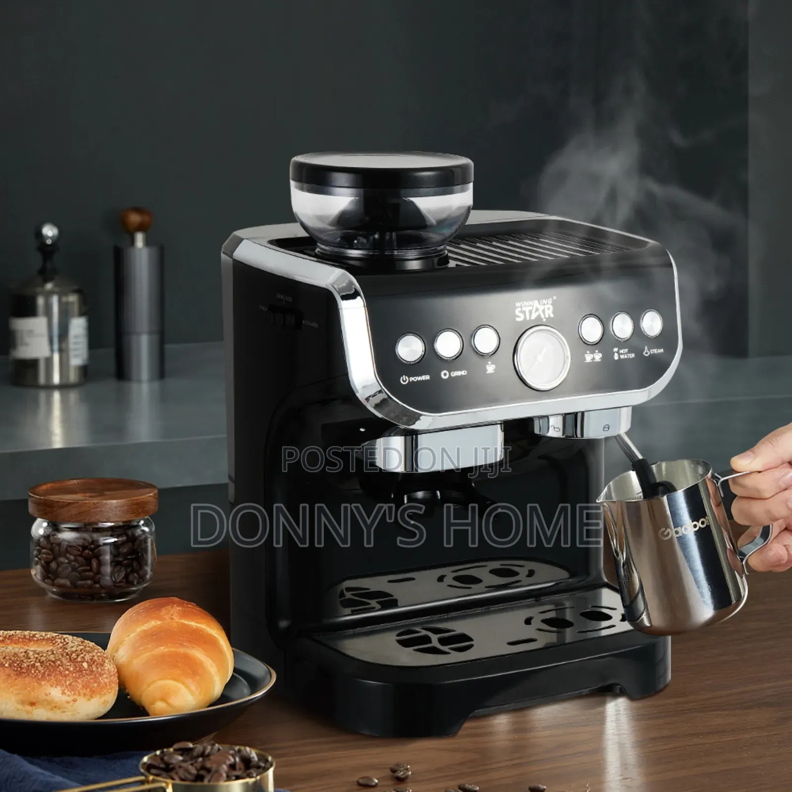 Winning Star St-9707 Multifunction Espresso Machine Grinder