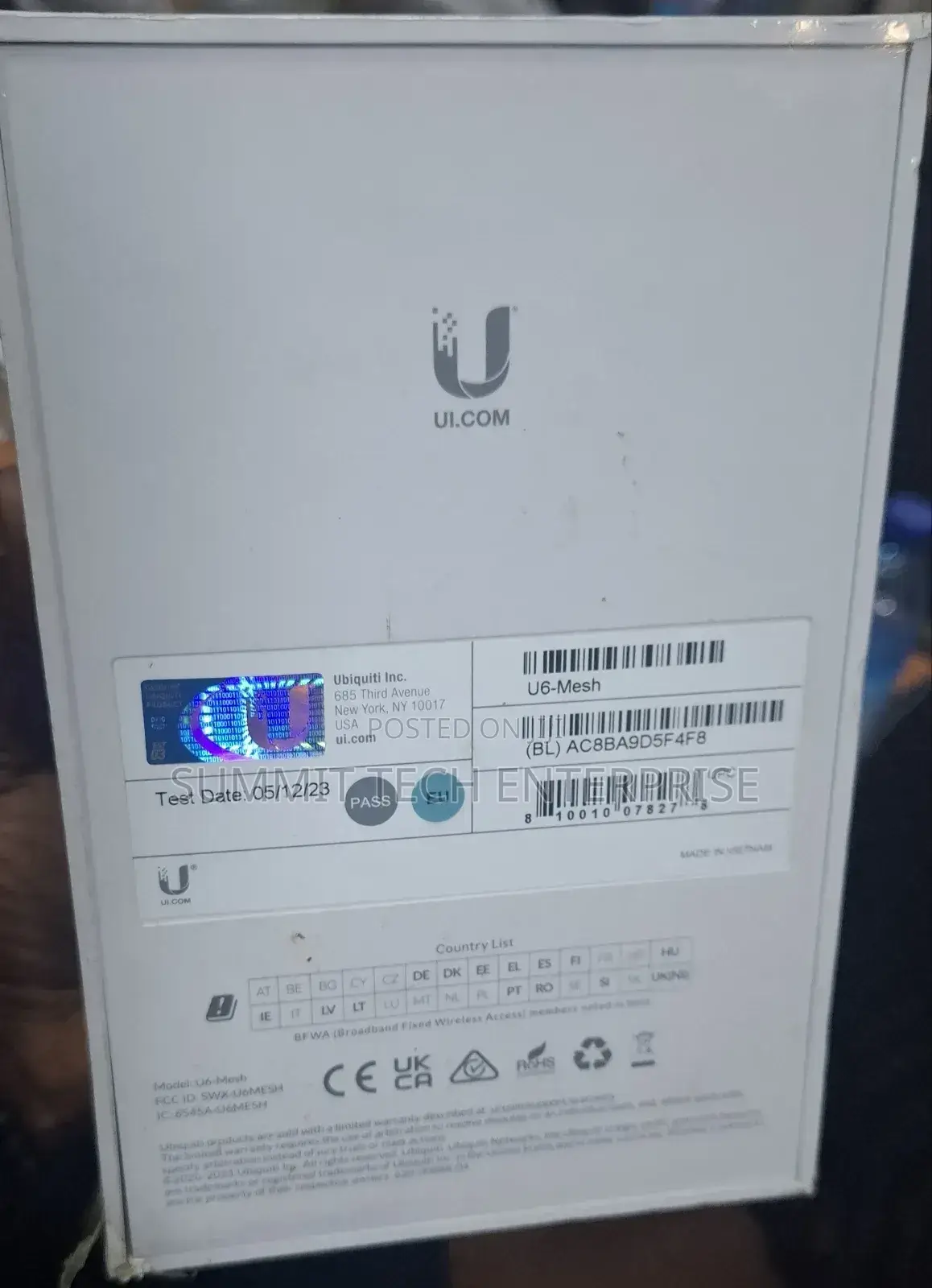 Unifi U6-Mesh