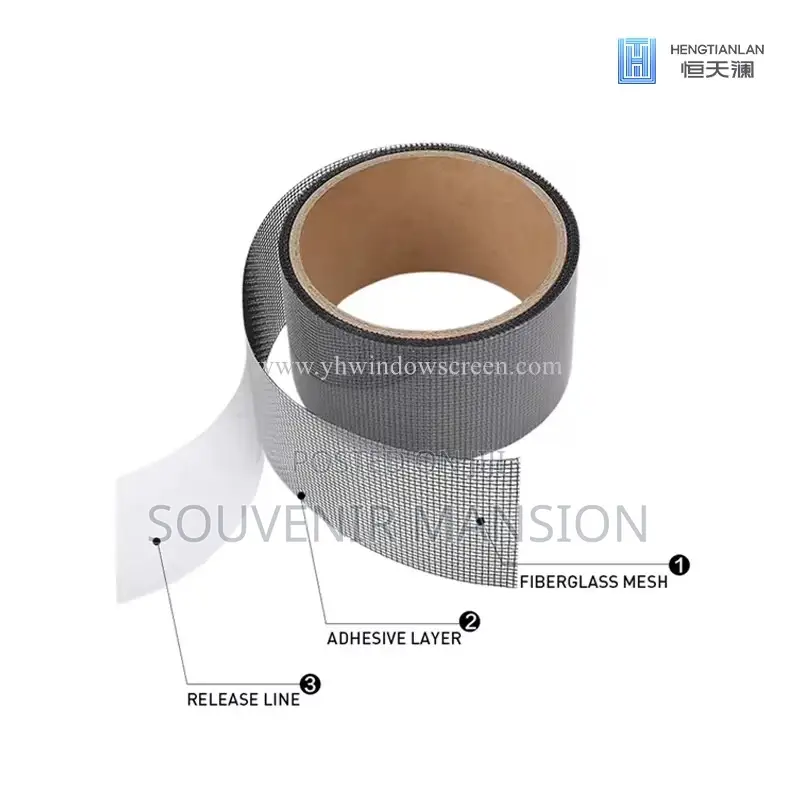 Strong Window Screen Repair Tape Self Adhesive Mesh Tape