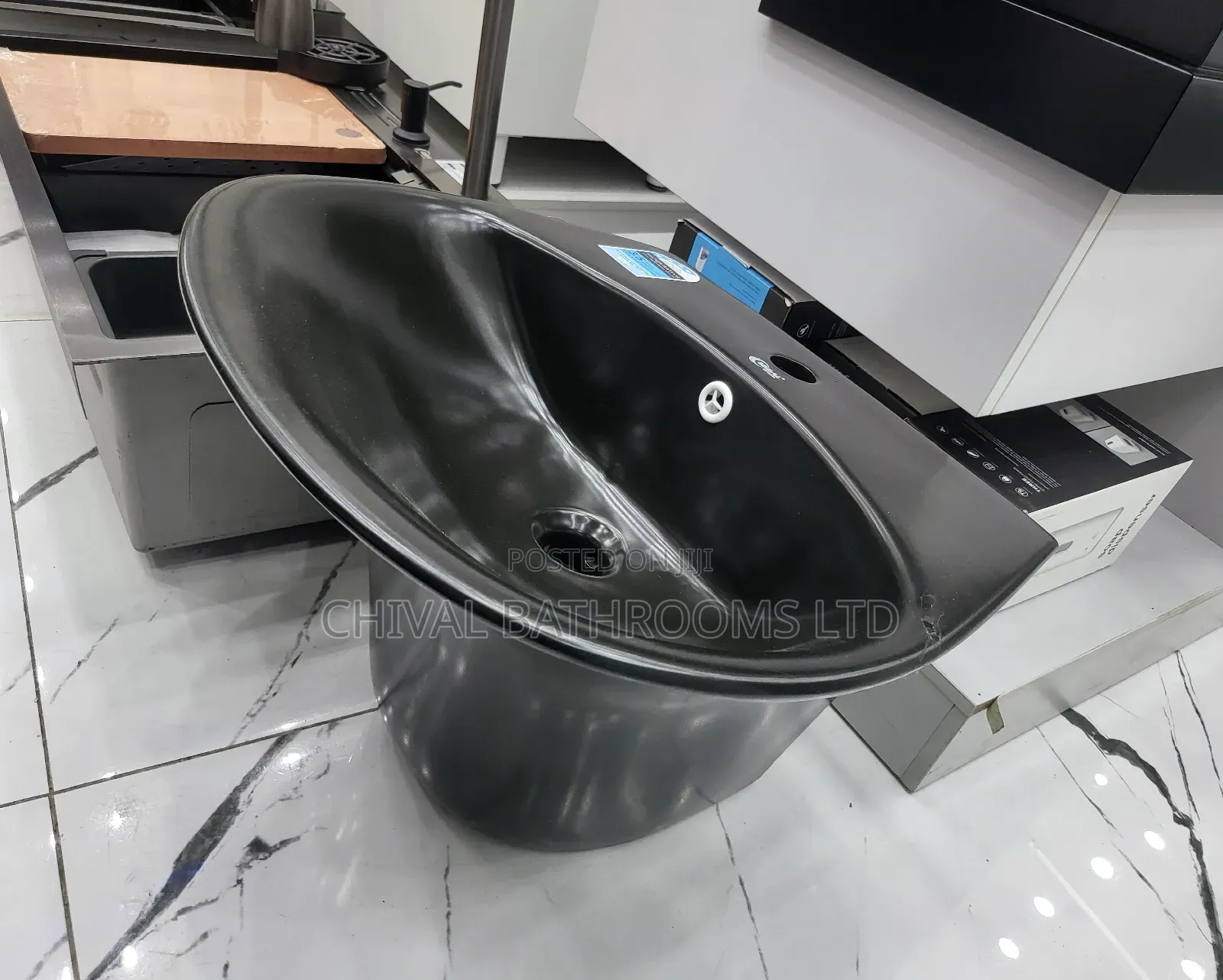 Ideal Crystal Black Basin