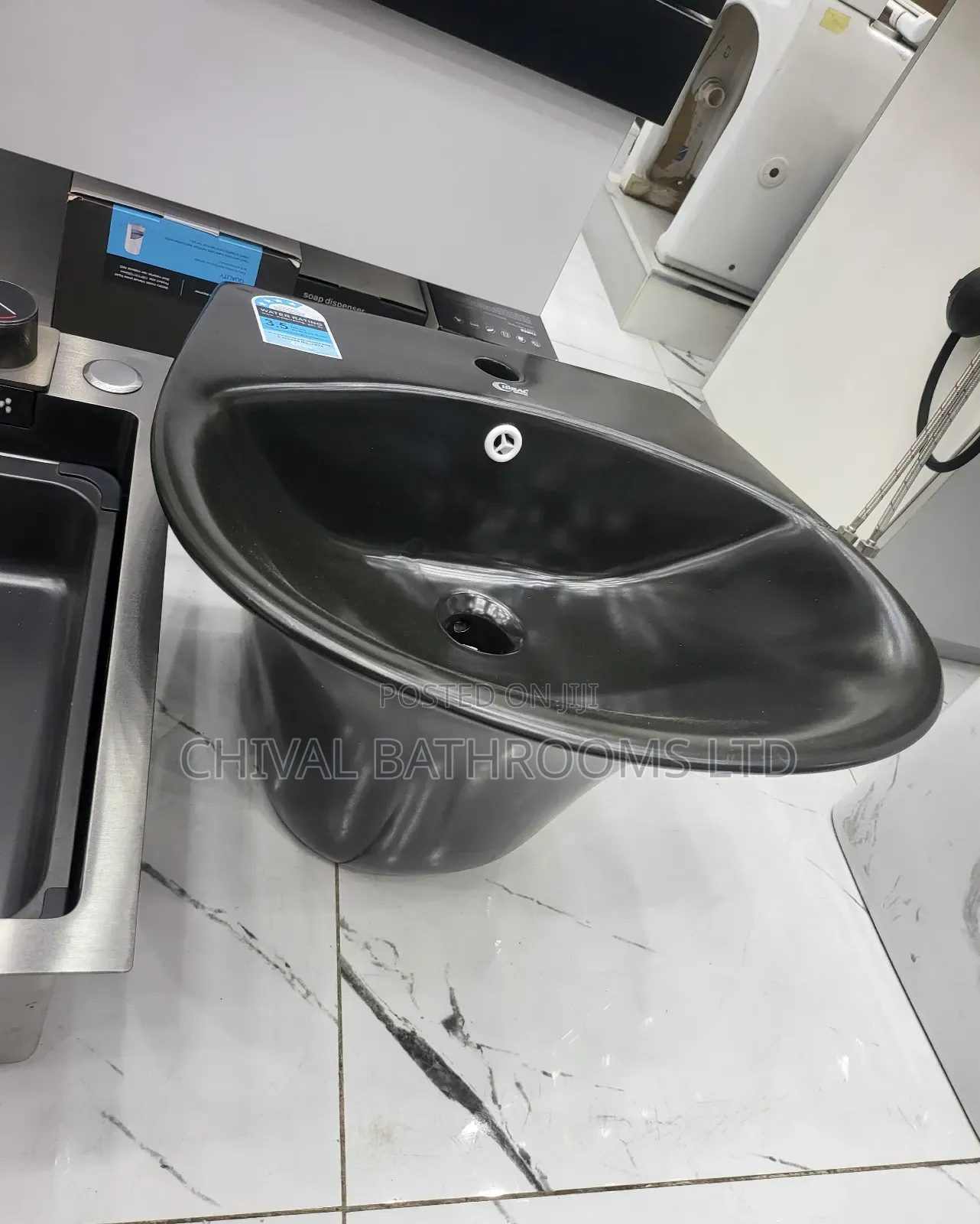 Ideal Crystal Black Basin