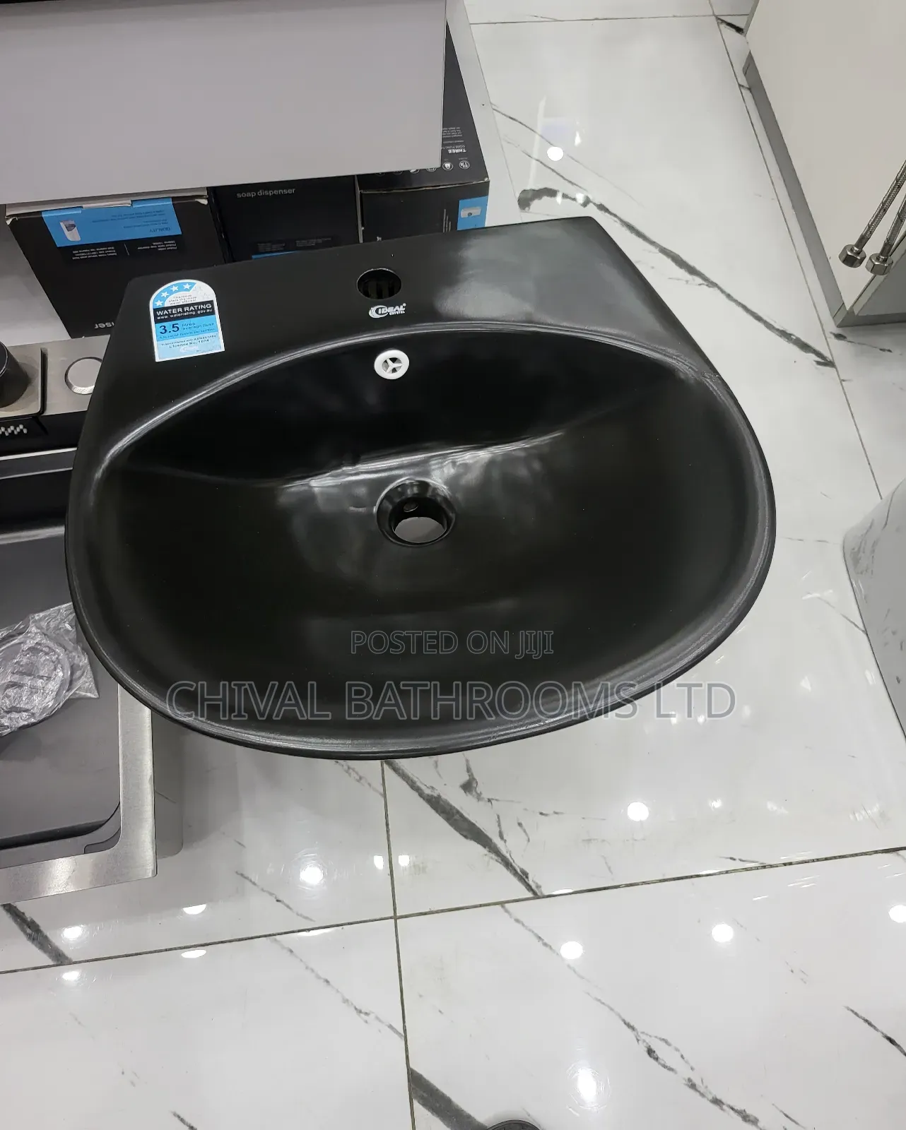 Ideal Crystal Black Basin