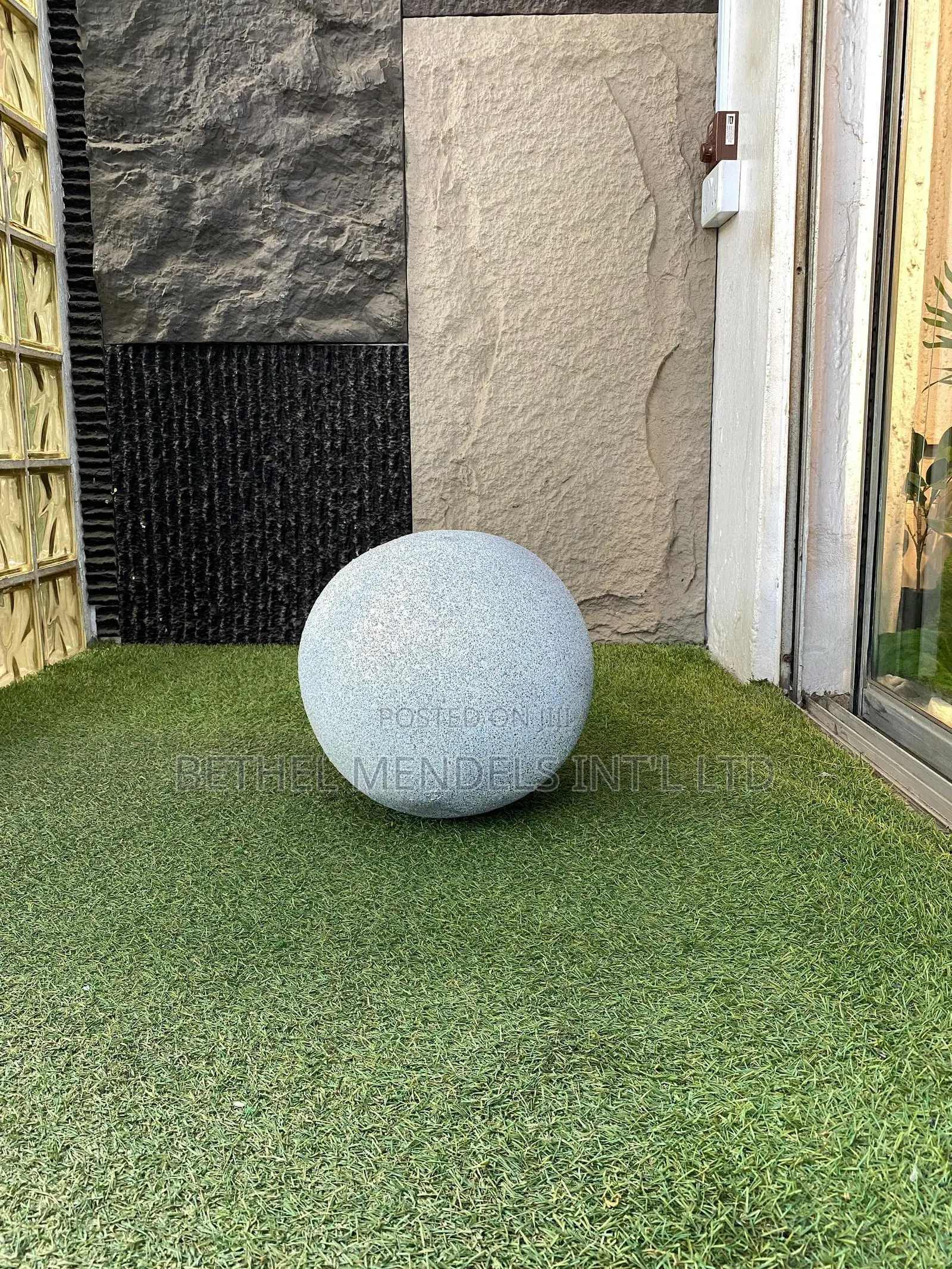 Artificial Decorative Rock Ball – 104cm Circumference