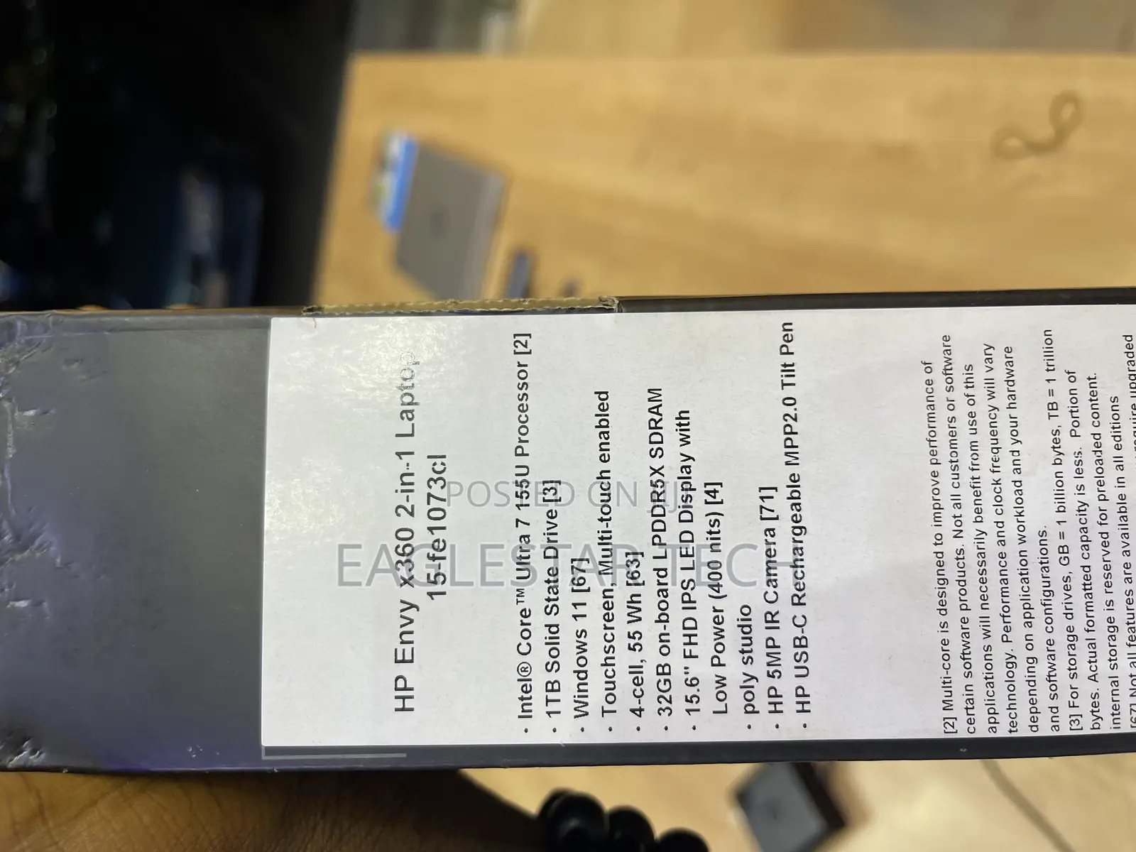 New Laptop HP Envy 15 32GB Intel Core Ultra 7 SSD 1T