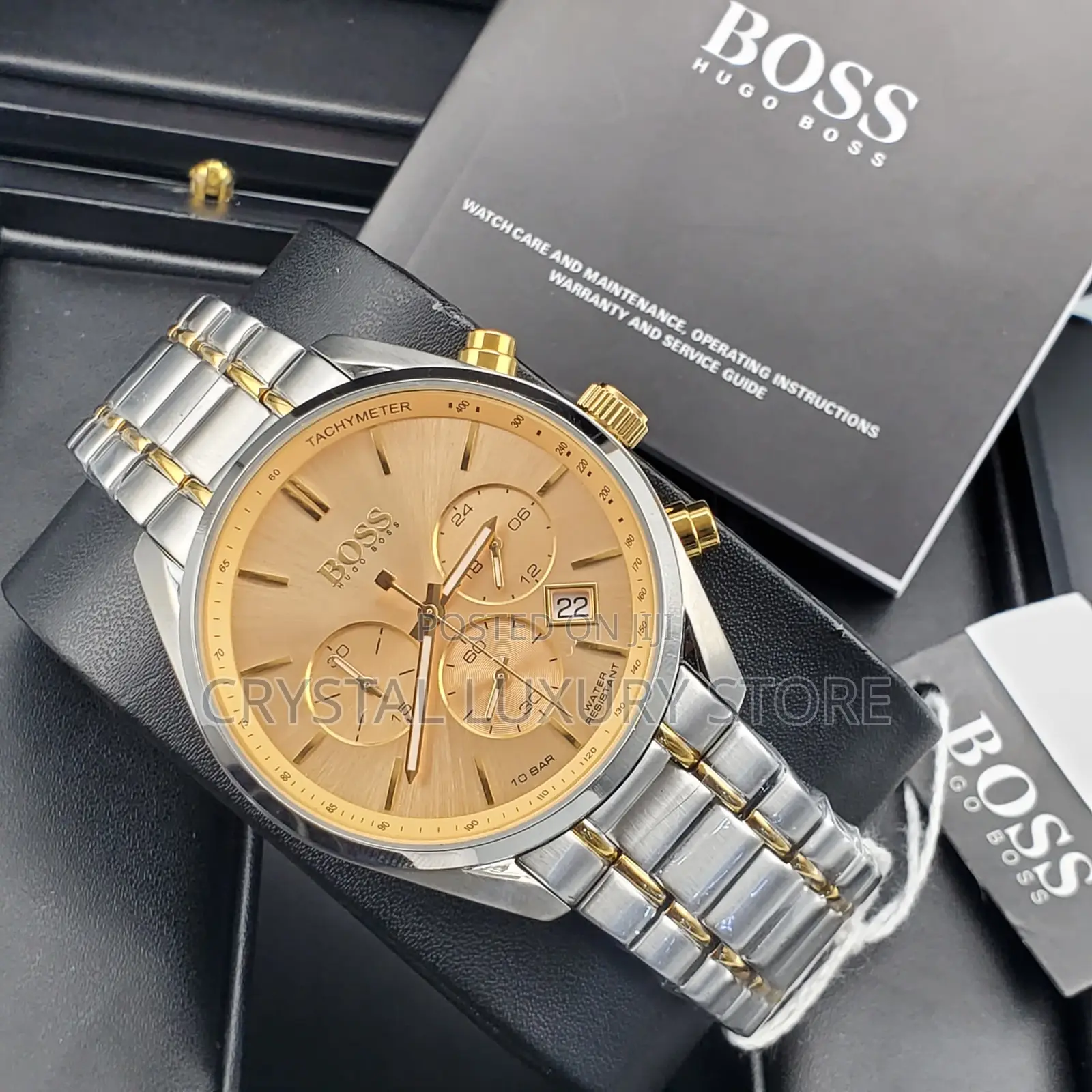 Hugo Boss Quality Luxury Men Chain Strap Wristwatch