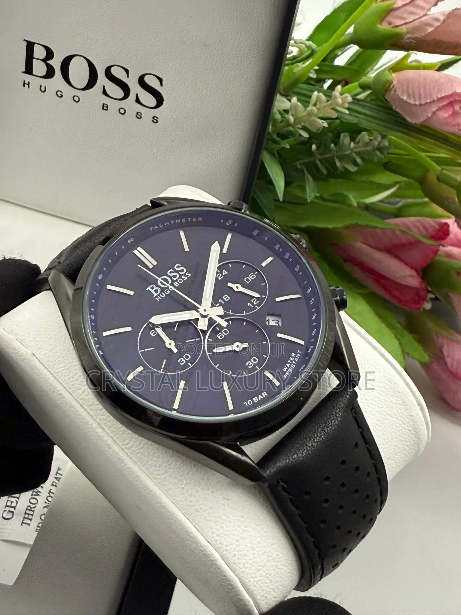 Hugo Boss Quality Luxury Men Chain Strap Wristwatch