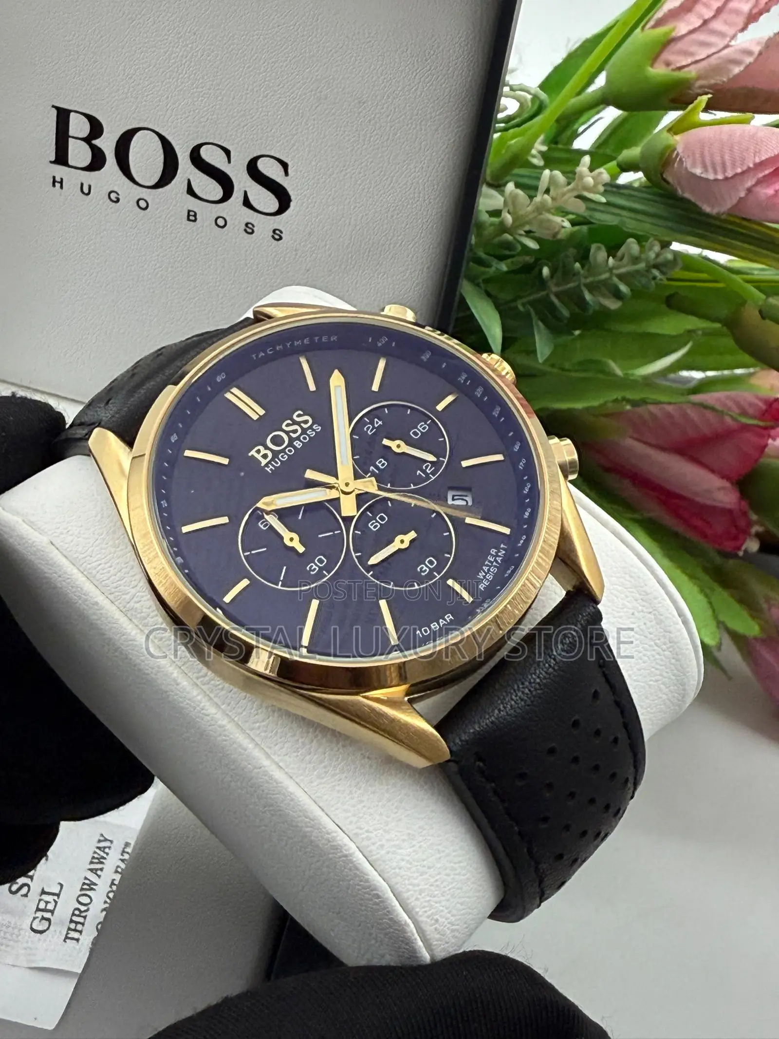 Hugo Boss Quality Luxury Men Chain Strap Wristwatch