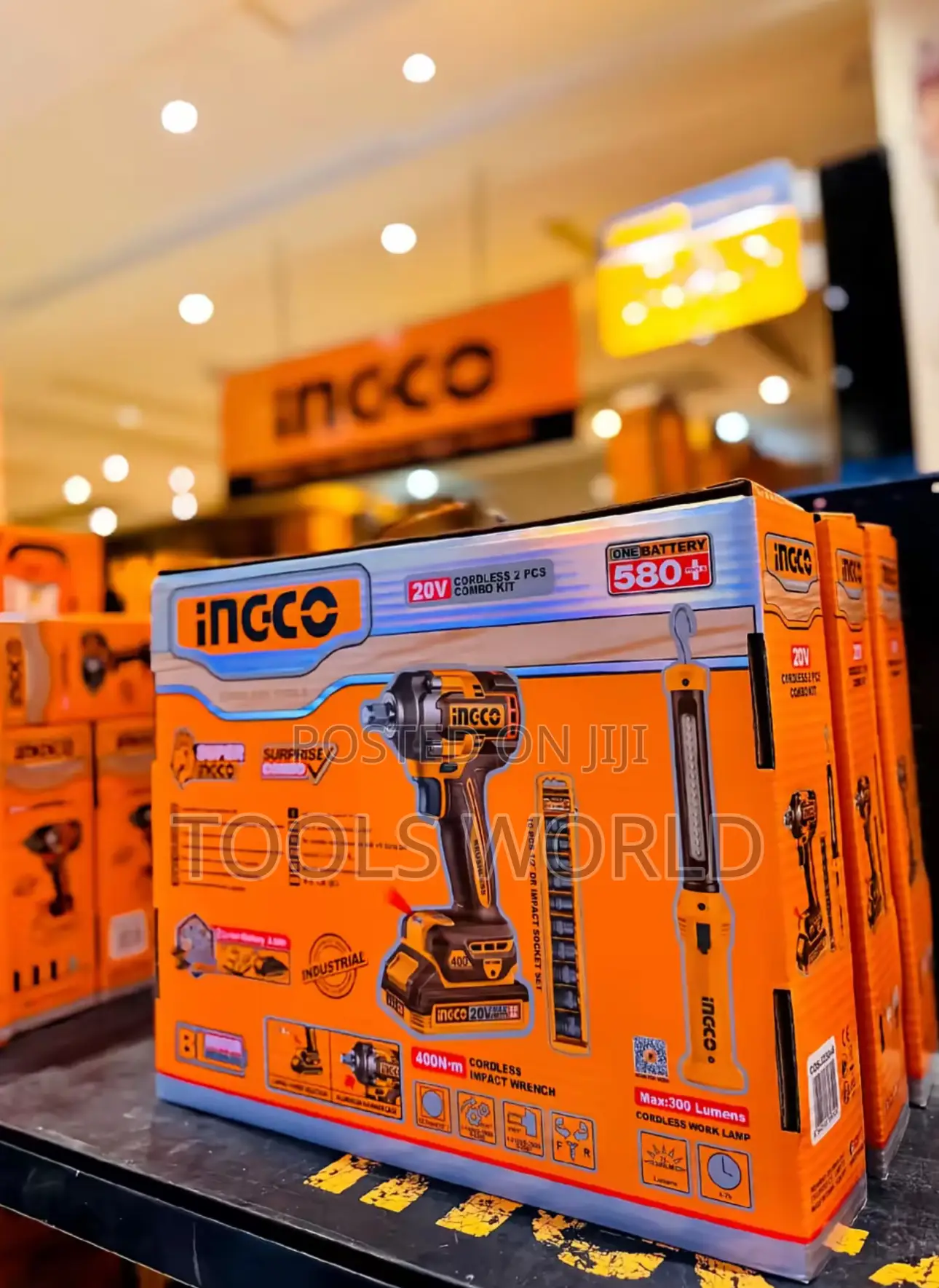 Ingco 20v Cordless 2 PCS Combo Kit