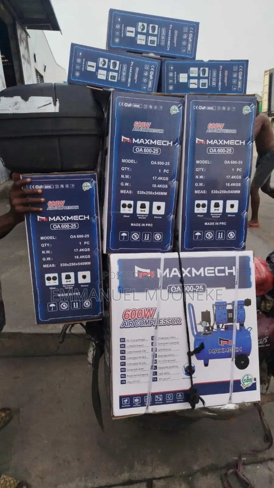 Original Maxmech Compressor 25l Oil Less