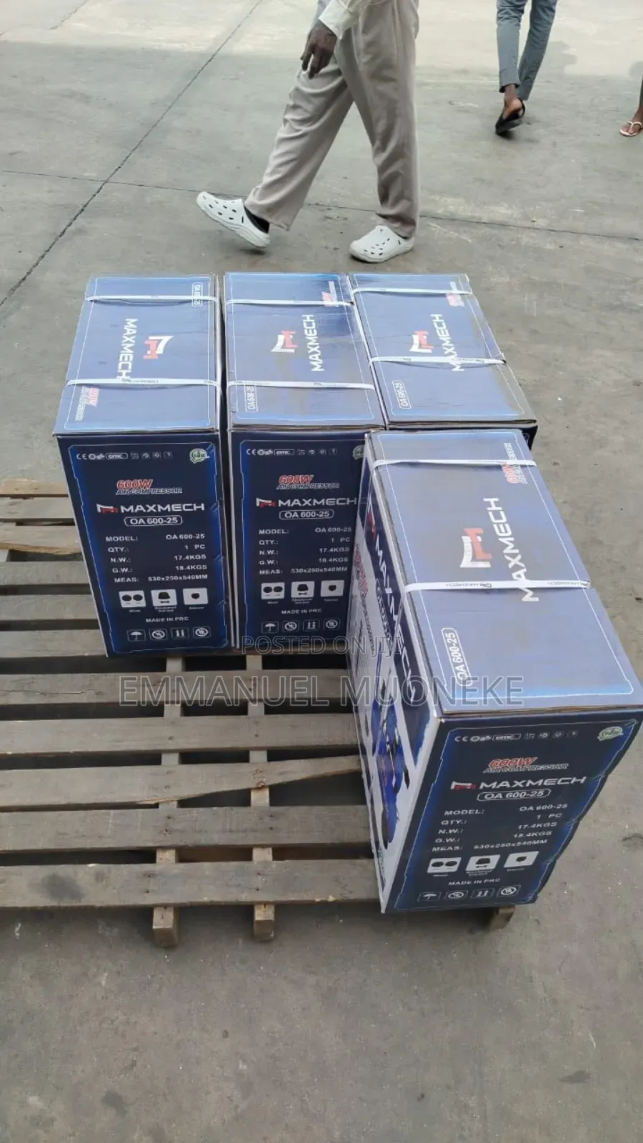 Original Maxmech Compressor 25l Oil Less