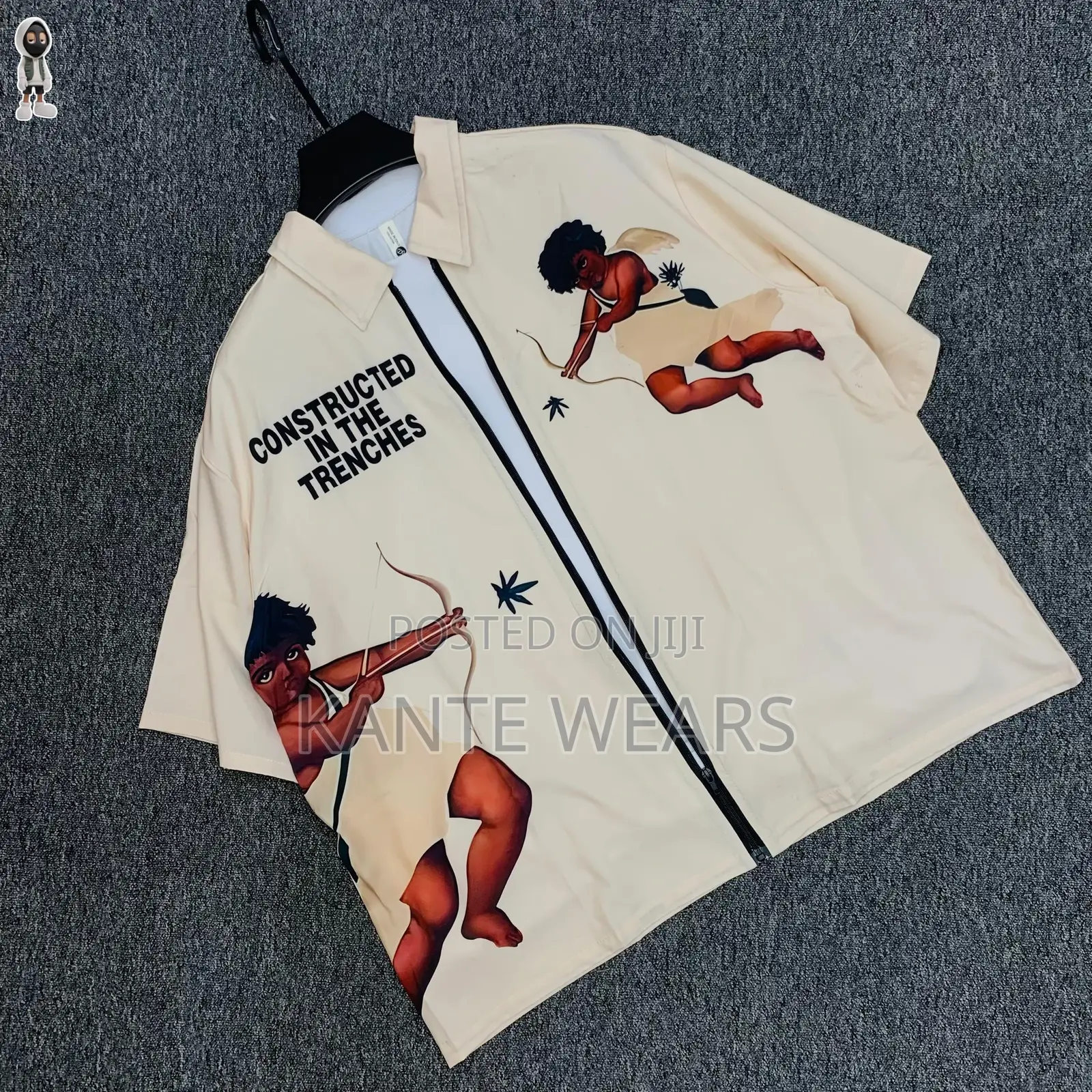 Luxury Zip Up Silk Crop Shirt