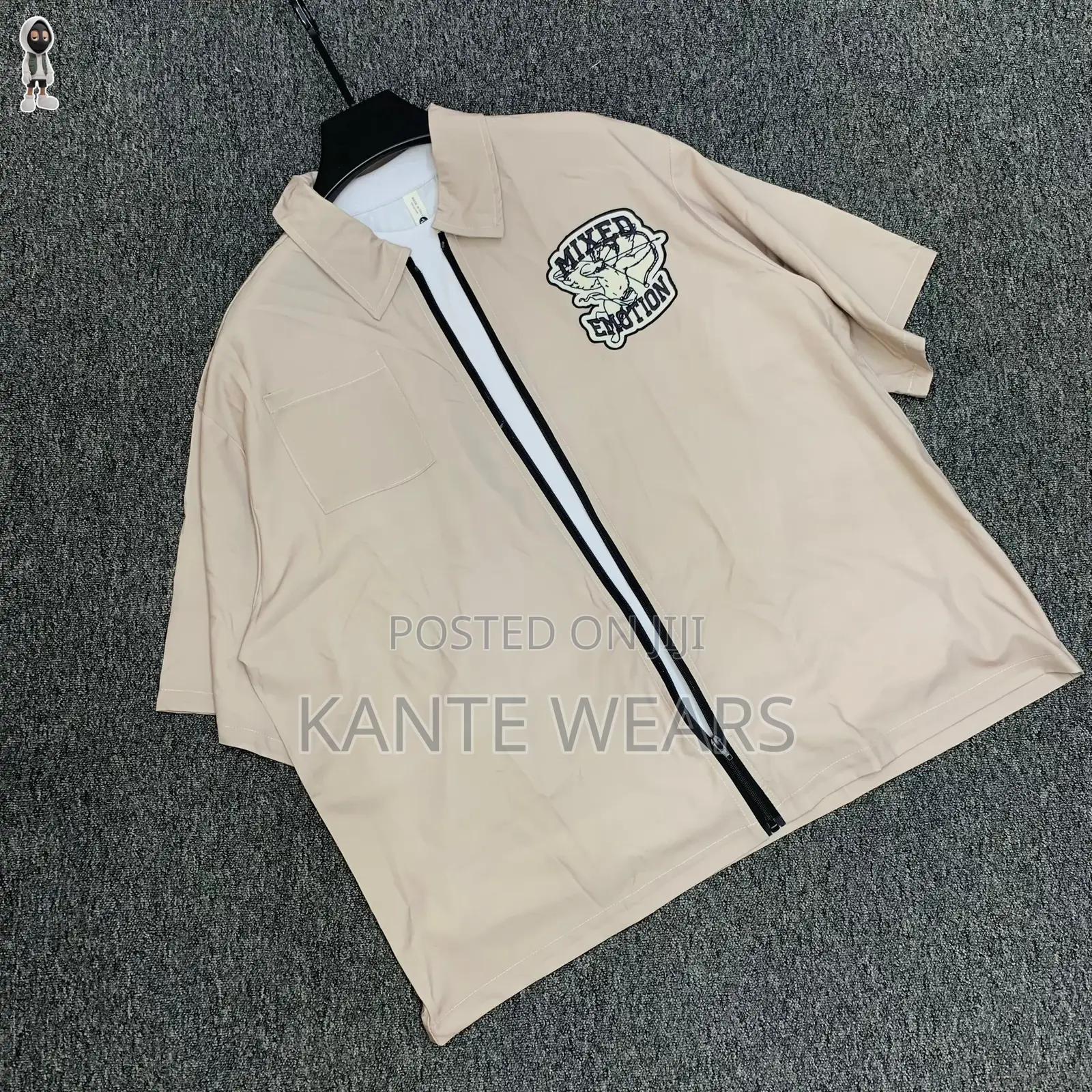 Luxury Zip Up Silk Crop Shirt