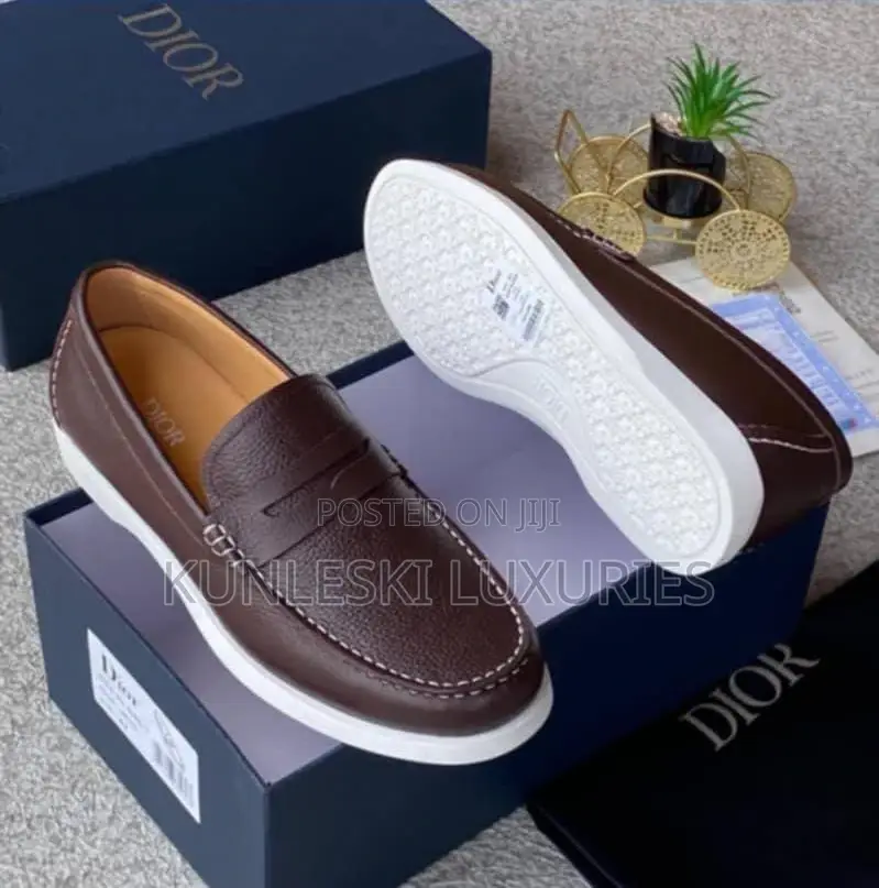 Original Dior Casual Leather Shoes for Men