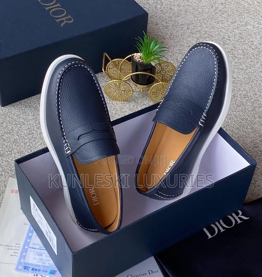 Original Dior Casual Leather Shoes for Men