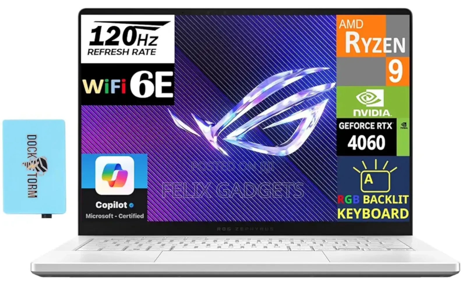 New Laptop Asus ROG Zephyrus G14 16GB AMD Ryzen 9 SSD 1T