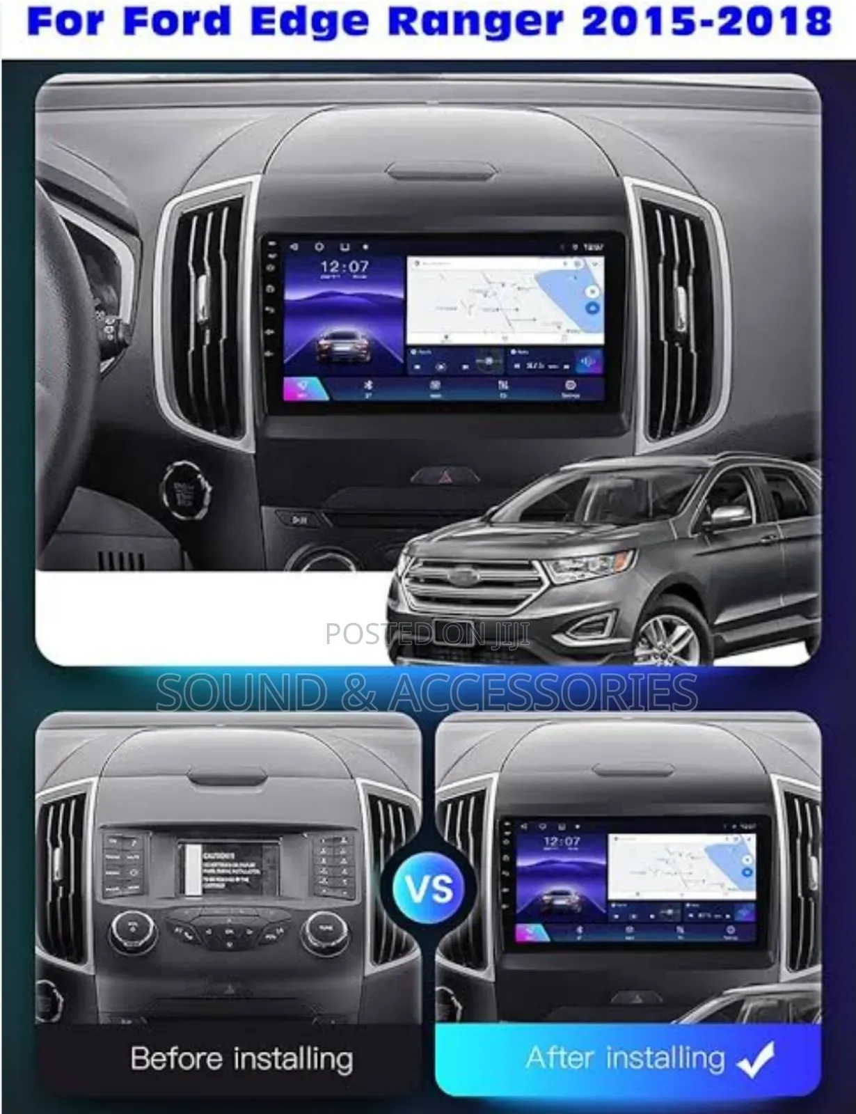 Ford Edge Ranger 2015-2018 Android GPS Navigation System