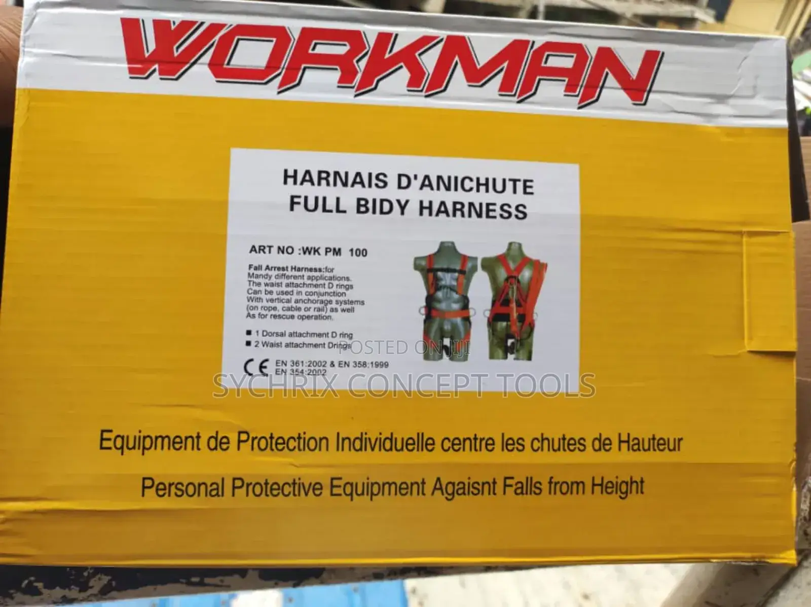 Workman Pm100 Full Body Safety Harness 1.2 Meter