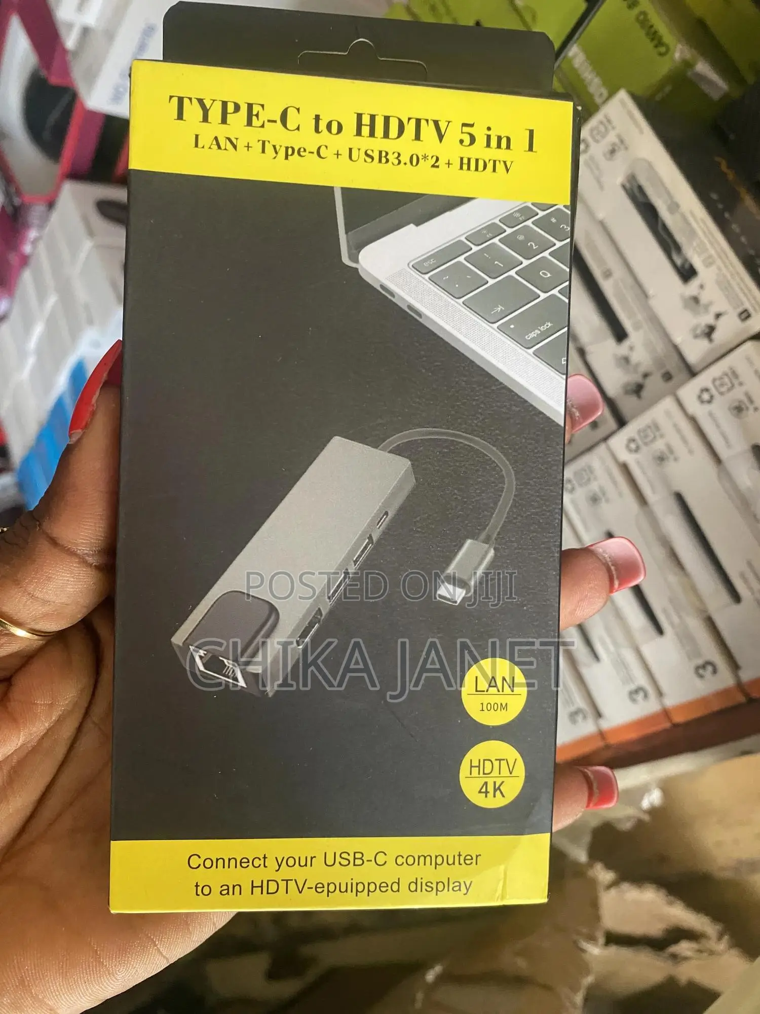 5 in 1 Type-C to Hdmi/ Lan/ Usb Converter