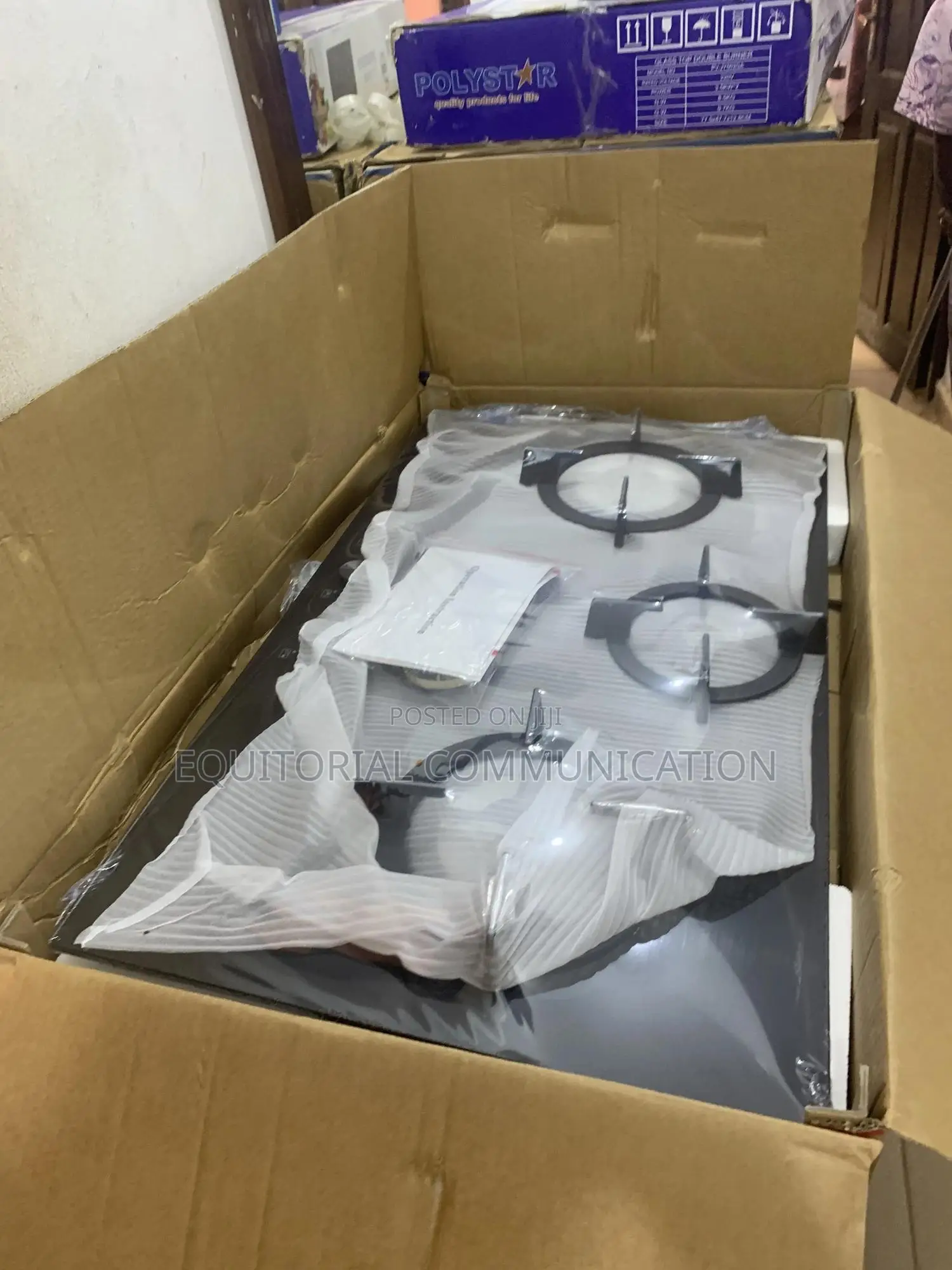 Polystar Pv-Jy3802 Gas Stove – Elegant Black Finish