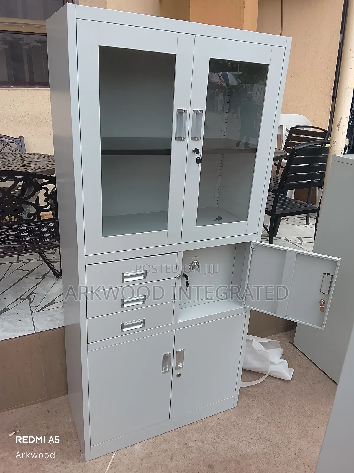 Metal File Cabinet With Safe