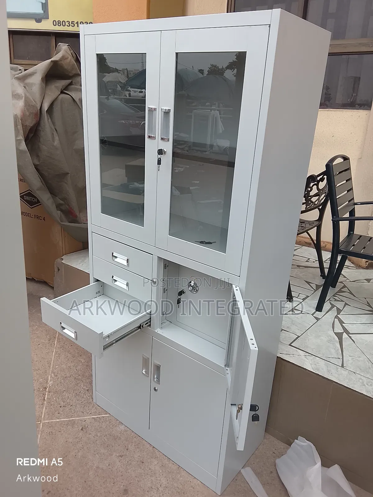 Metal File Cabinet With Safe