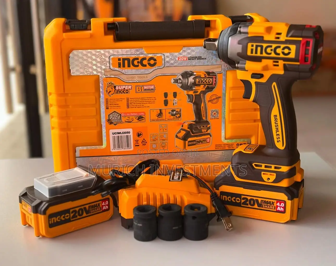 Ciwli2050 20v Cordless Impact Wrench 500nm