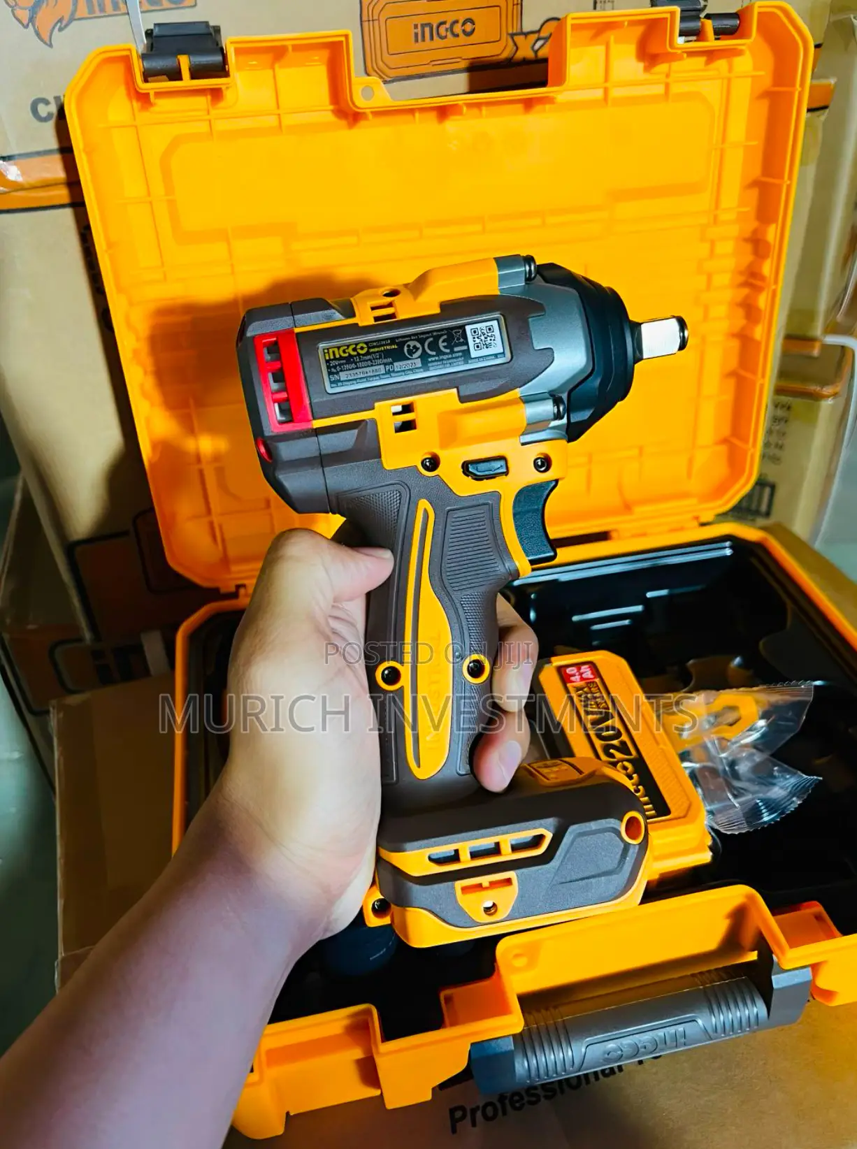 Ciwli2050 20v Cordless Impact Wrench 500nm