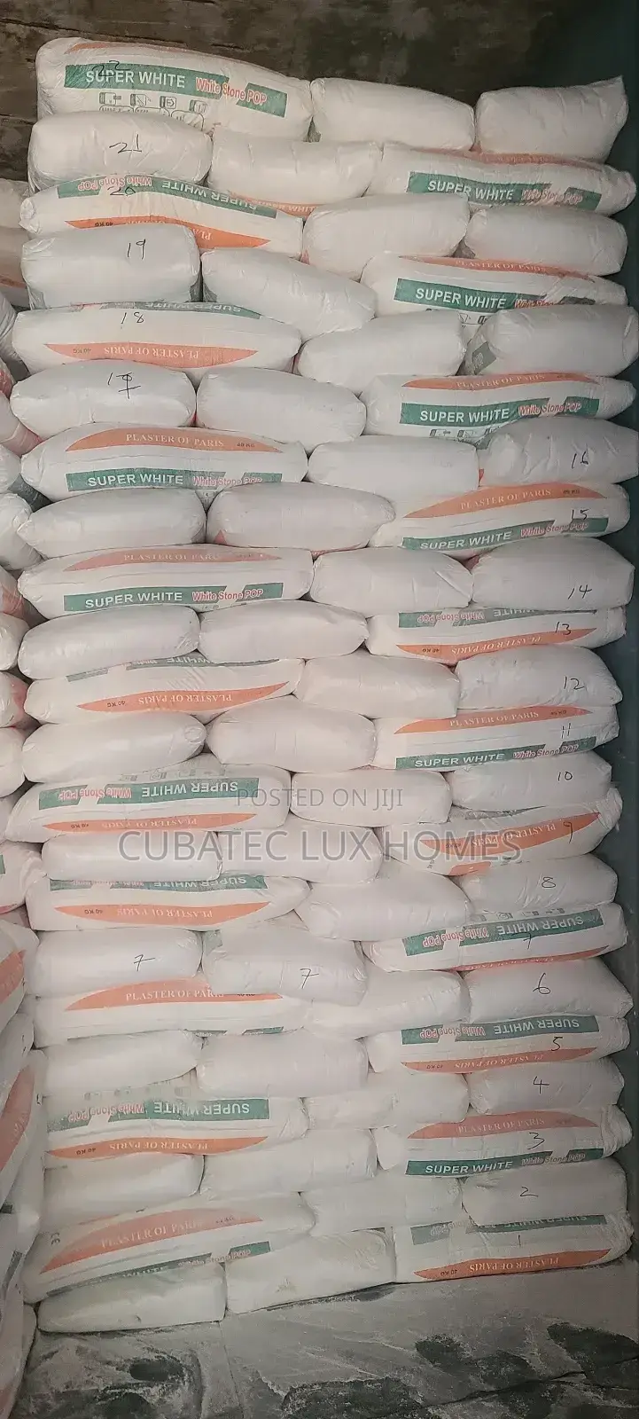 Quality Super White Gibs White Stone Pop Cement