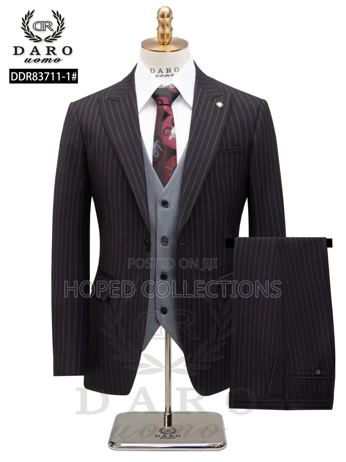 Luxury 3pcs Stripe Suit
