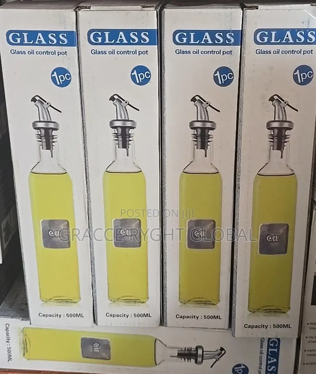 500ml Glass Oil Control Bottle