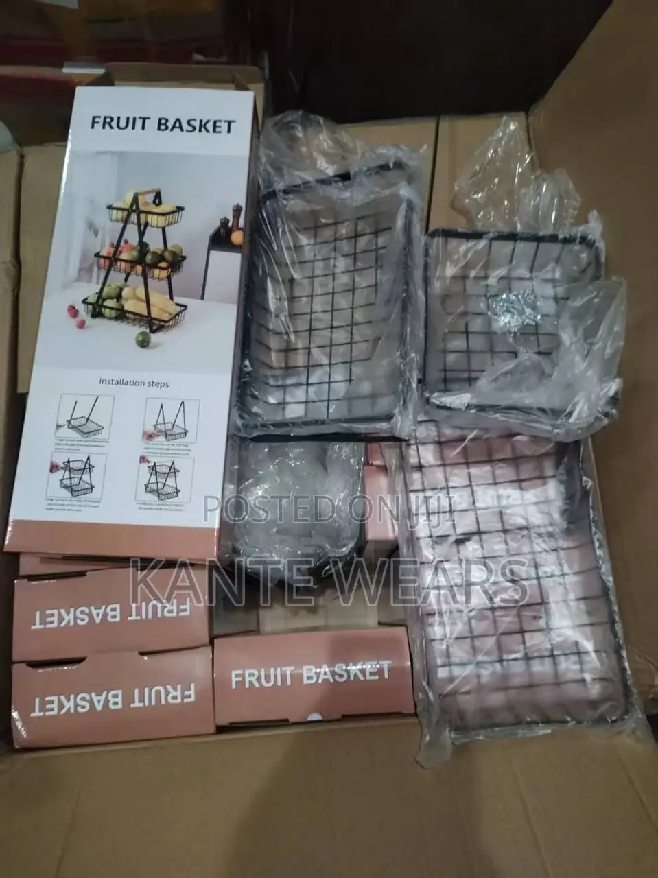 3 Tier Fruit Basket Storage and Organizer