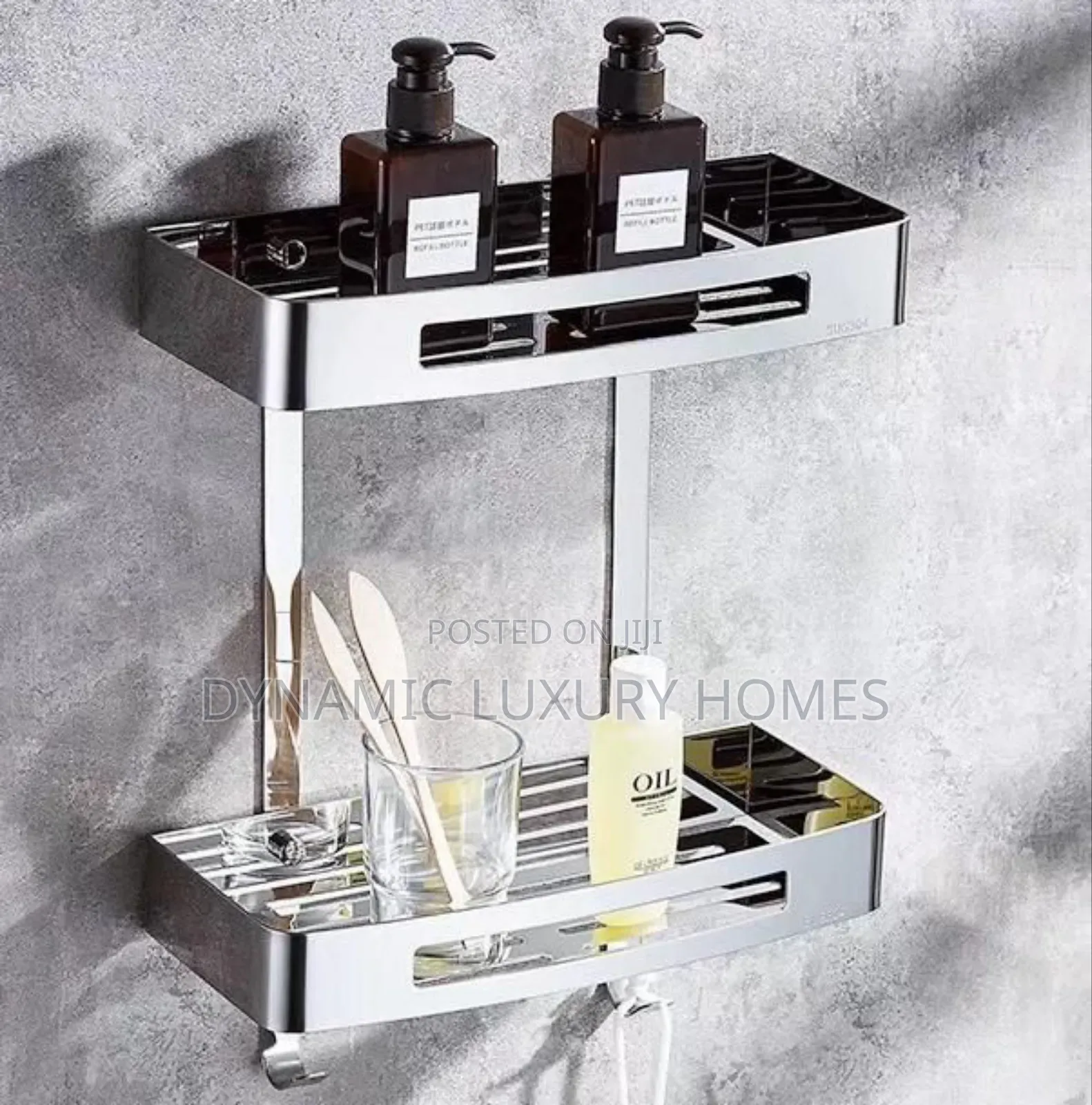 Quality Wall Mounted Square Double Shelve