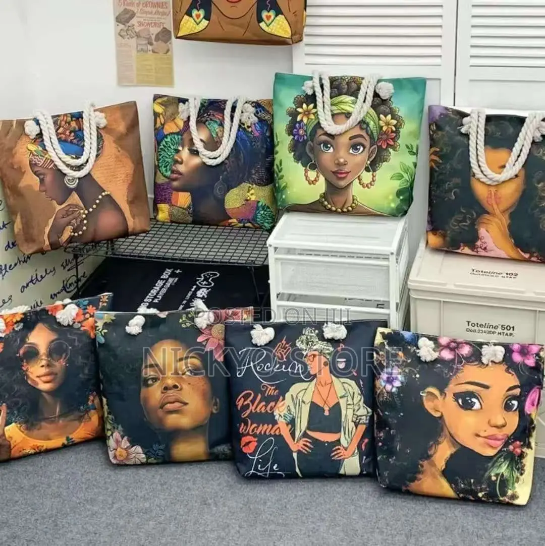 Stylish and Artistic African-Themed Tote Bags