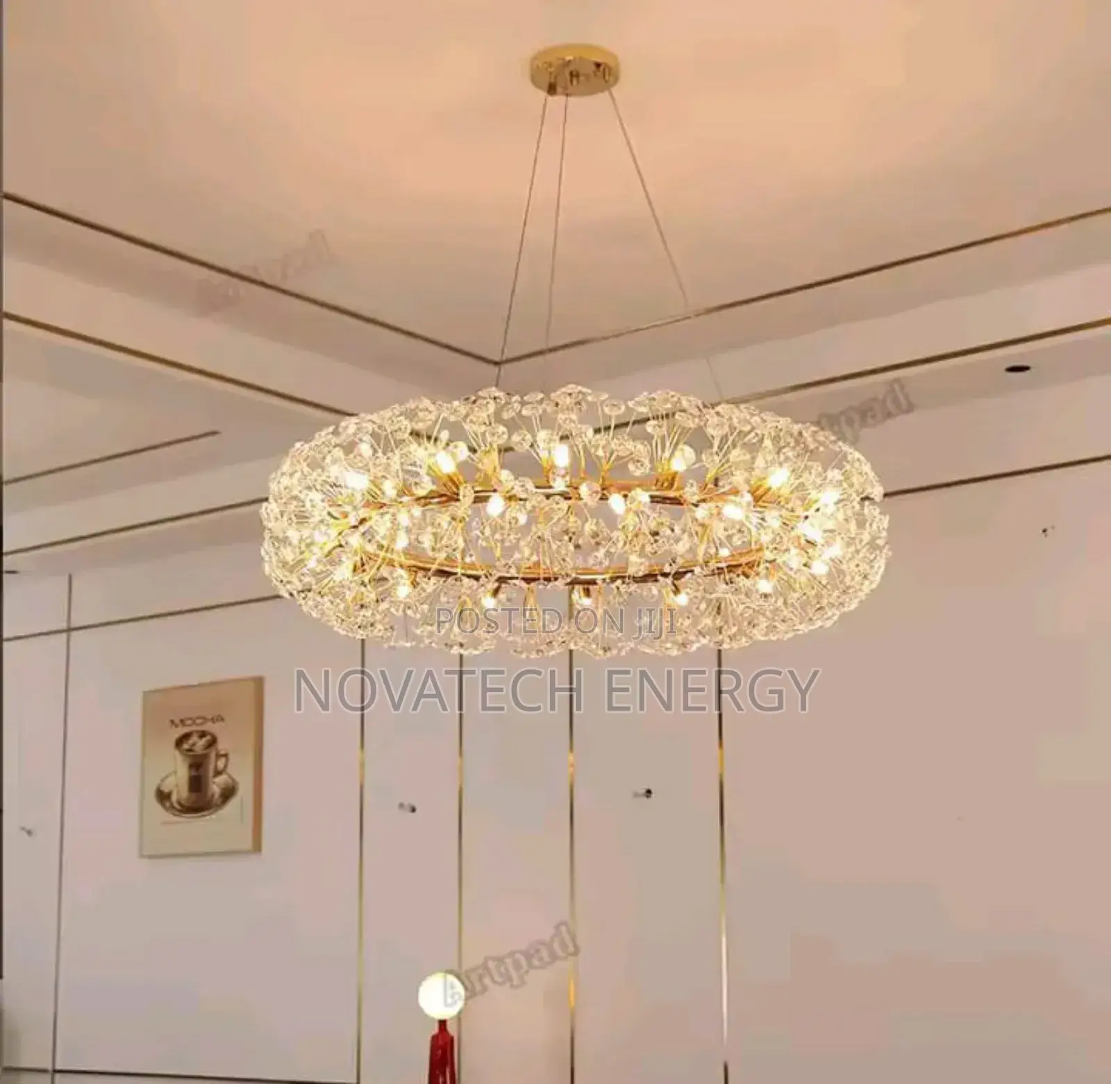 Round Crystal Luxury Chandelier Light for Homes and Offices