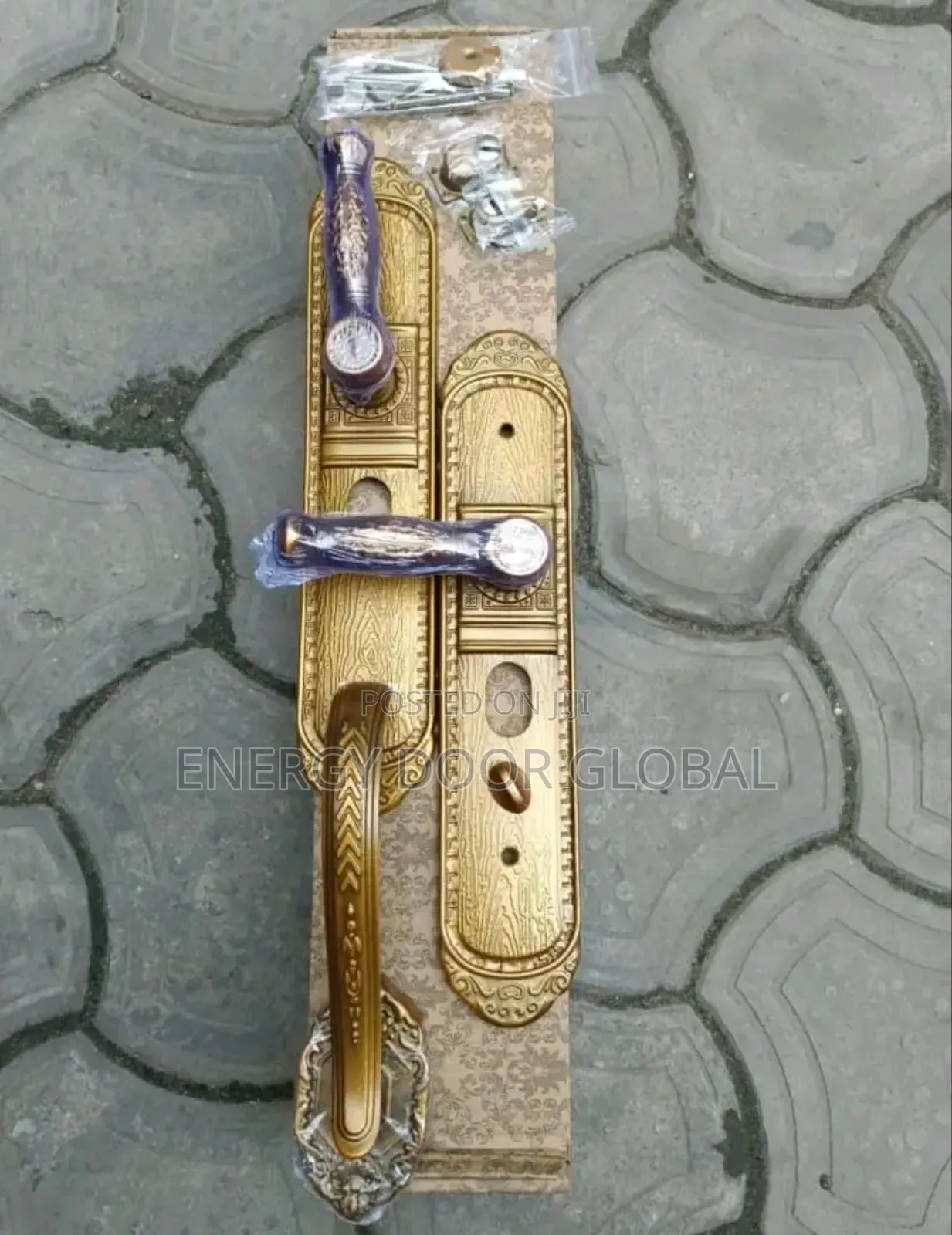 Gold Super-Quality Copper Cast Door Handle