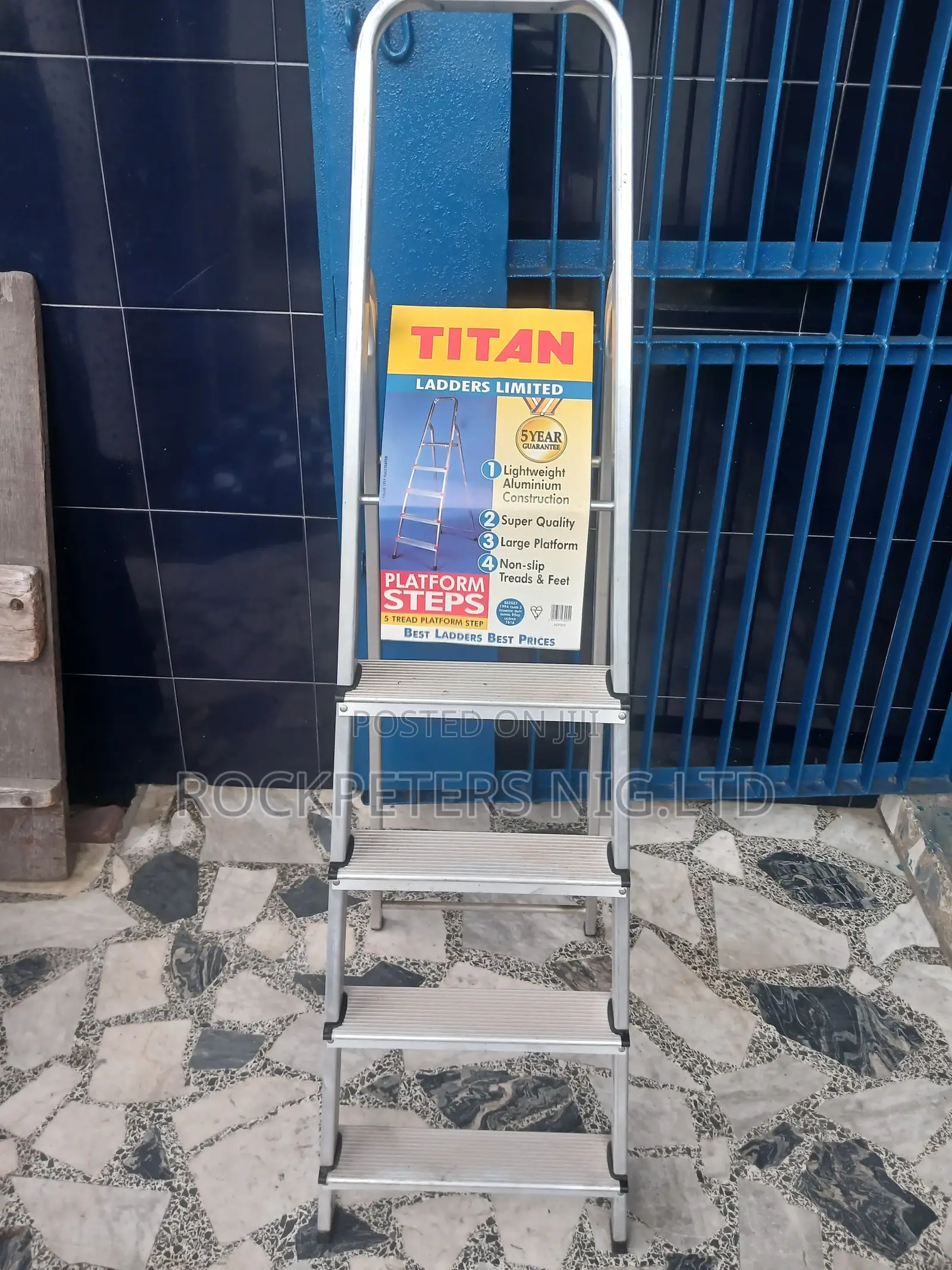 Titan 5-Step Aluminum Platform Ladder