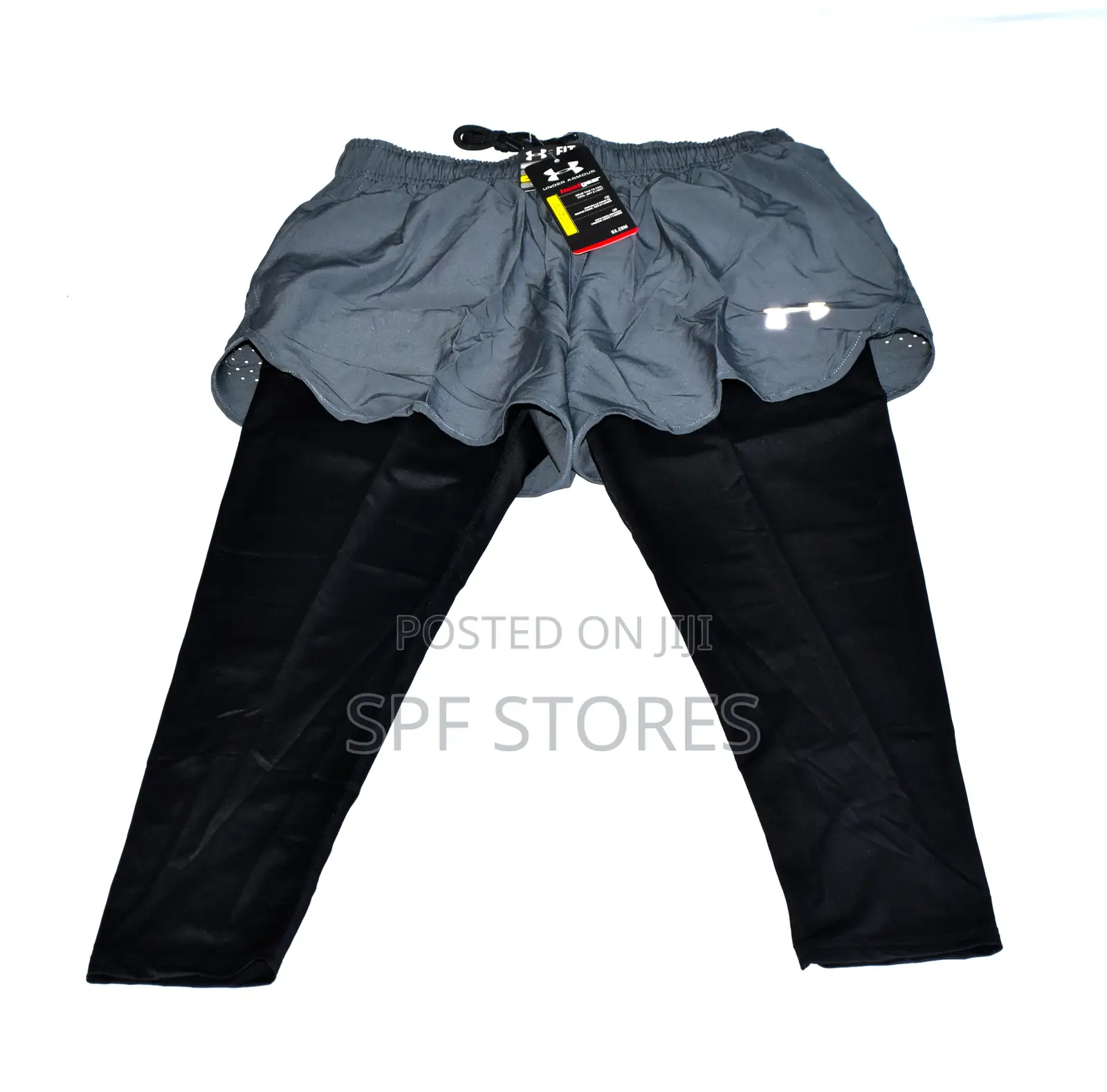 Gray Short With Long Inner Tight