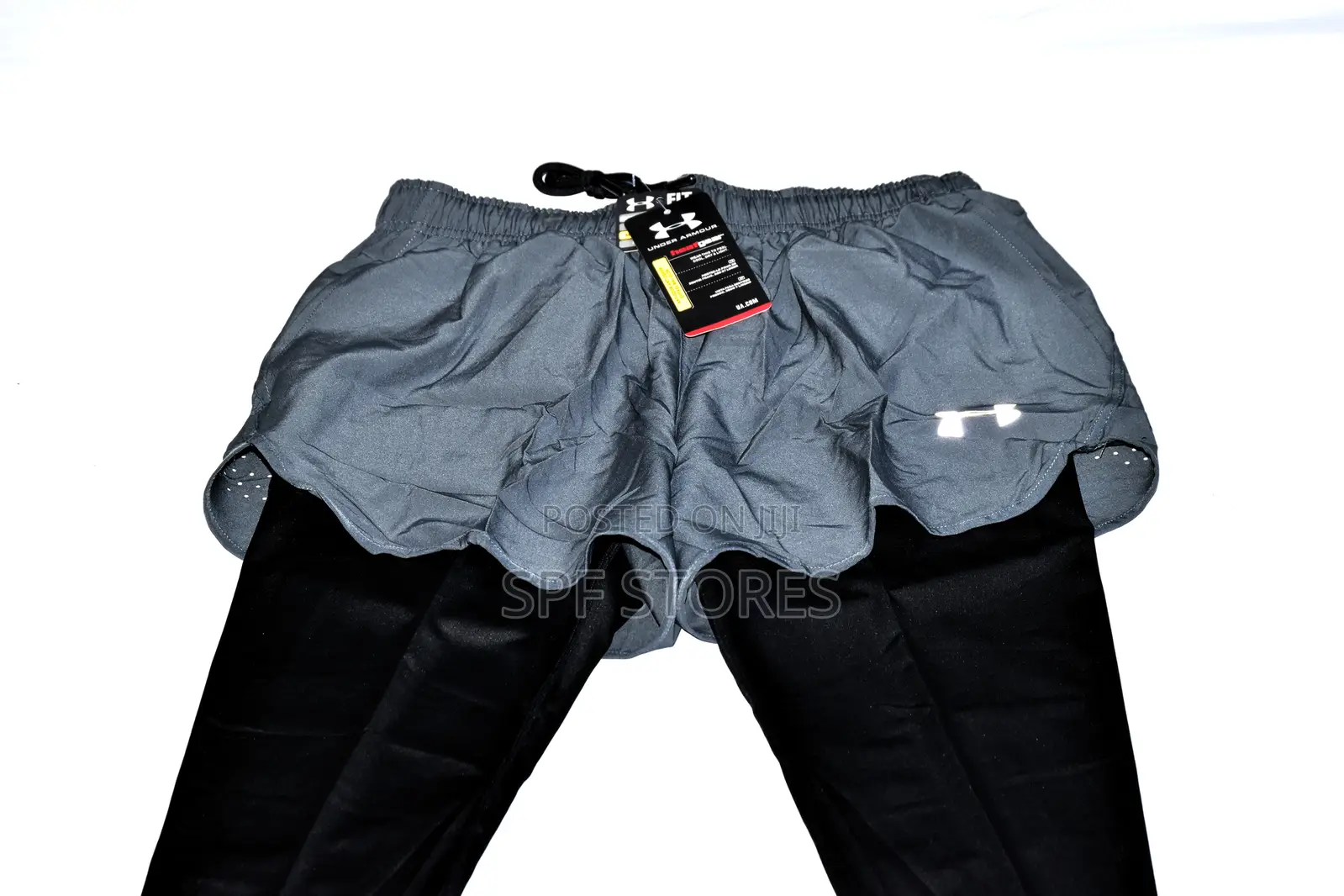 Gray Short With Long Inner Tight