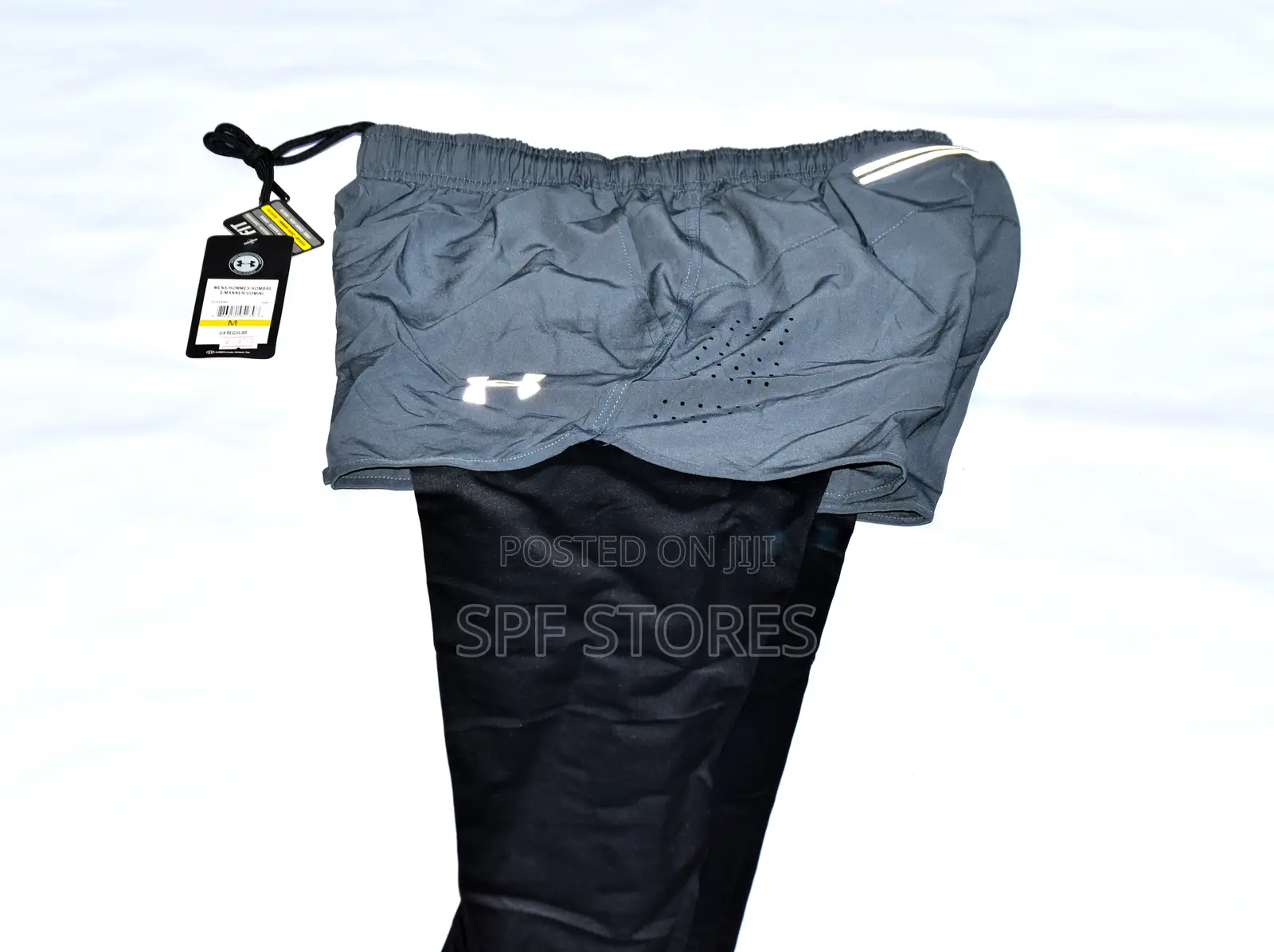 Gray Short With Long Inner Tight